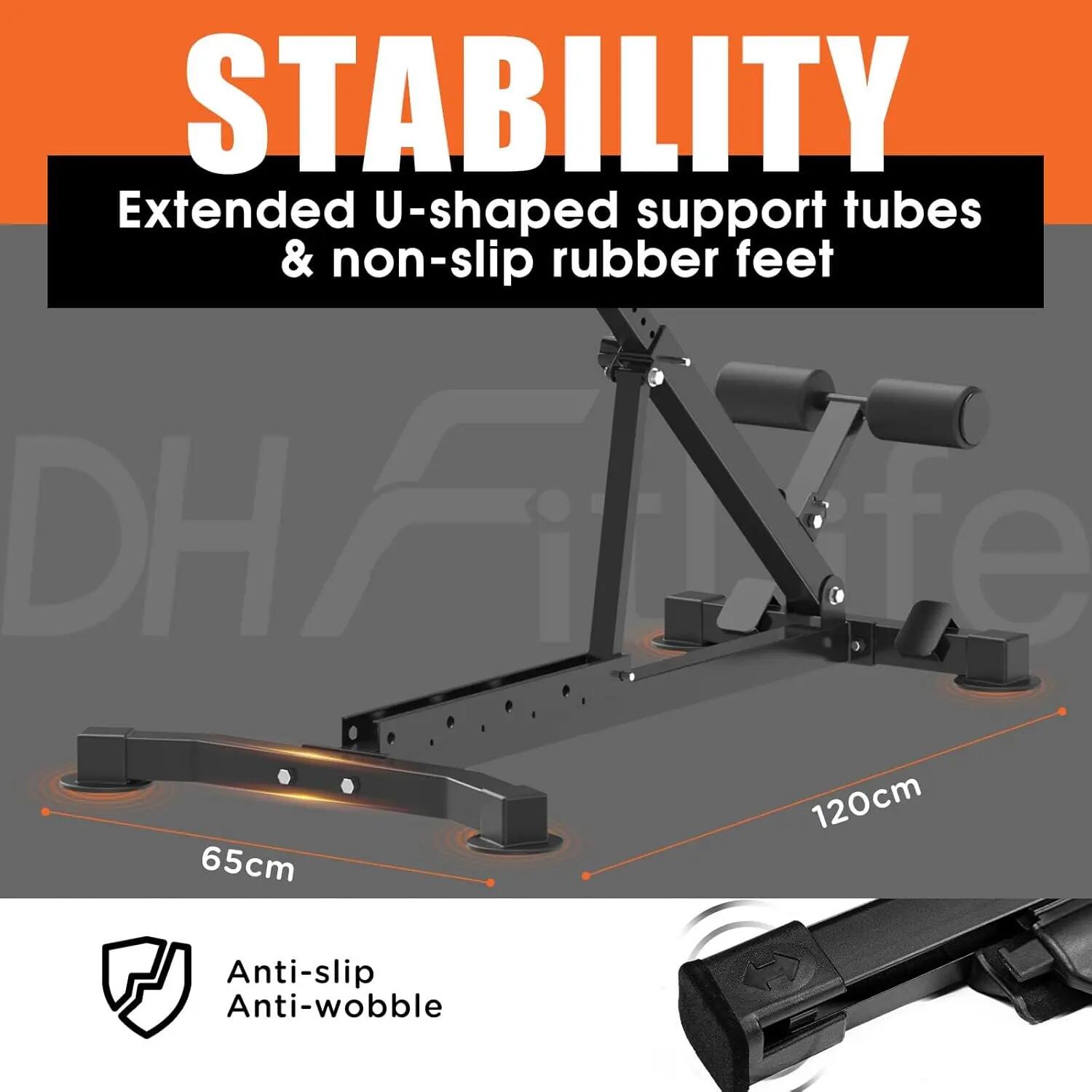 Rückenstrecker, 5-in-1 Hyperextension Rückentrainer bis 150 kg 6/7