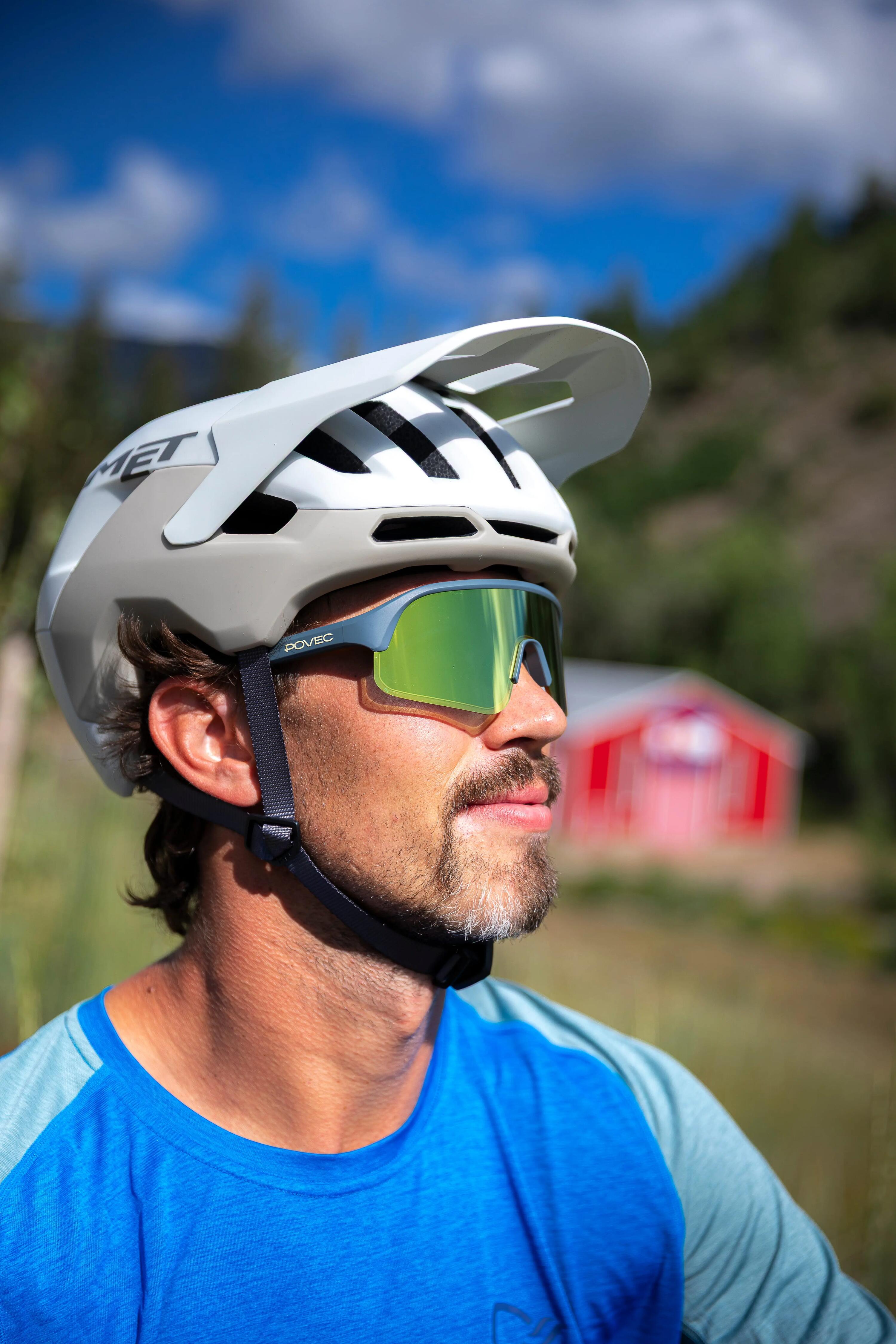 Óculos de Sol Desportivos Eletrocrómicos C1 Azul Ganga - Dourado Revo 6/6