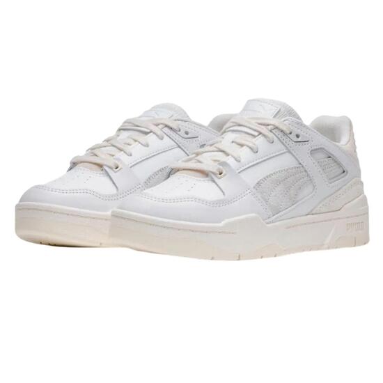 Zapatillas Deportivas de Cuero Slipstream para Mujer Blanco, Crema