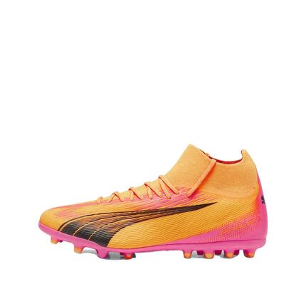 Botas de fútbol ULTRA PRO MG PUMA Sun Stream Black Sunset Glow Orange Pink