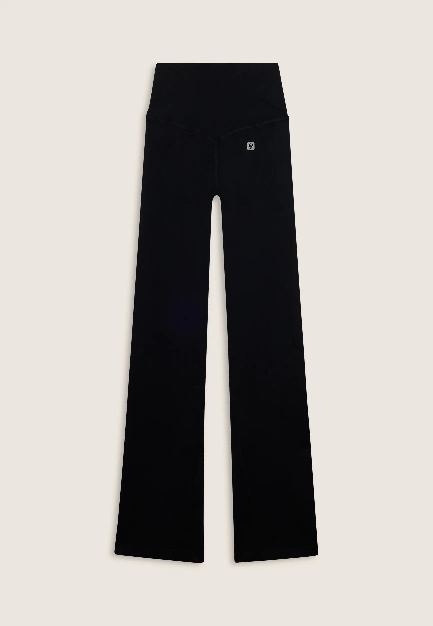 Leggings sportivi seamless a zampa con vita altissima 5/6