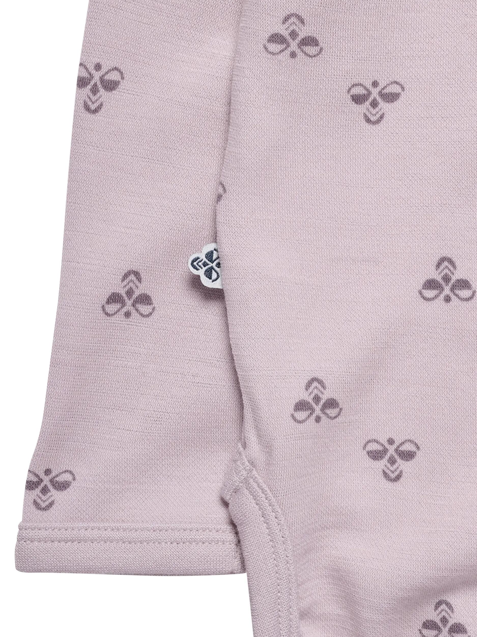 hummel Body z długim rękawem z wełny merino — ciepły i miękki – CLOUD GRAY 3/4