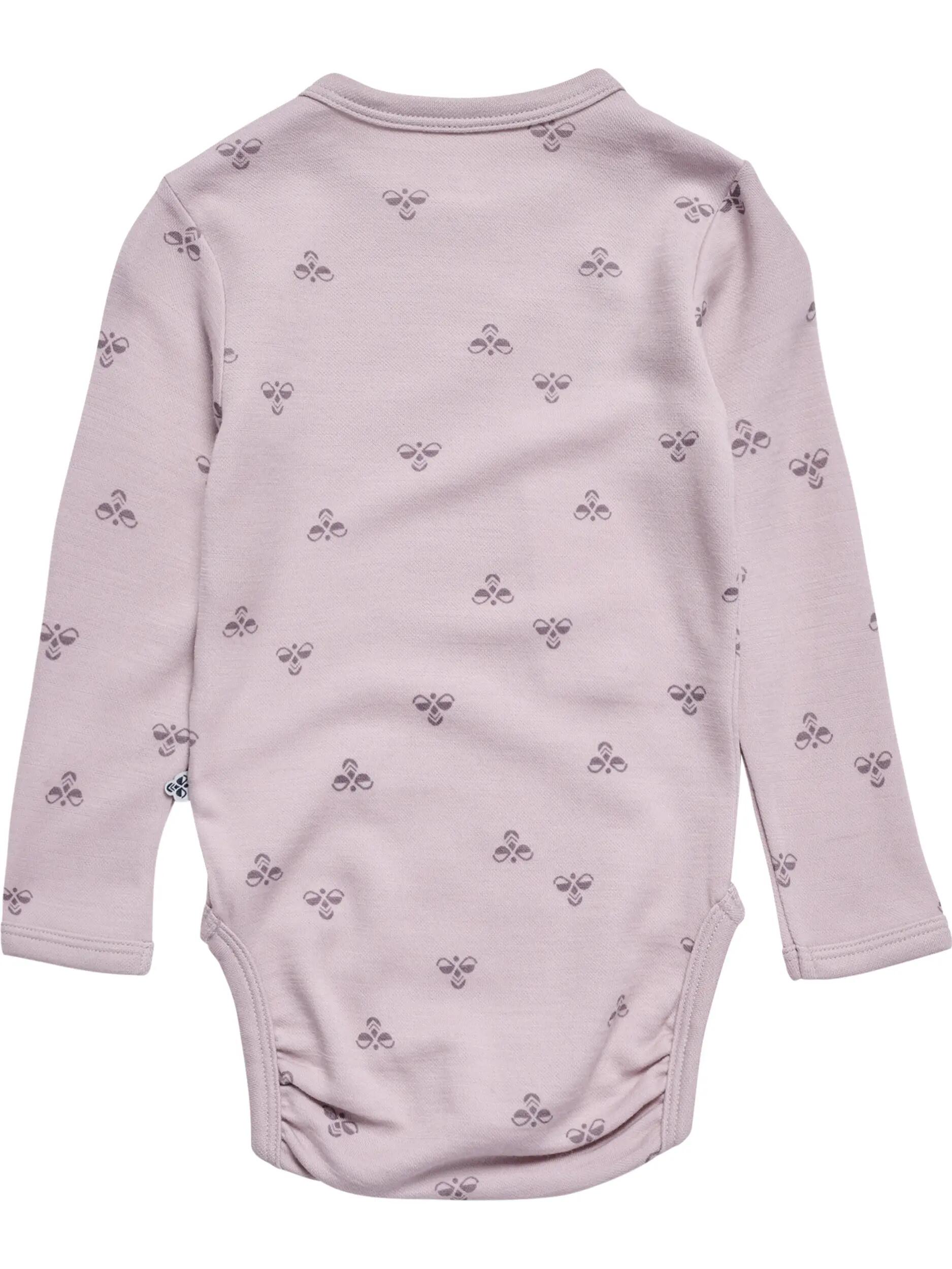 hummel Body z długim rękawem z wełny merino — ciepły i miękki – CLOUD GRAY 2/4