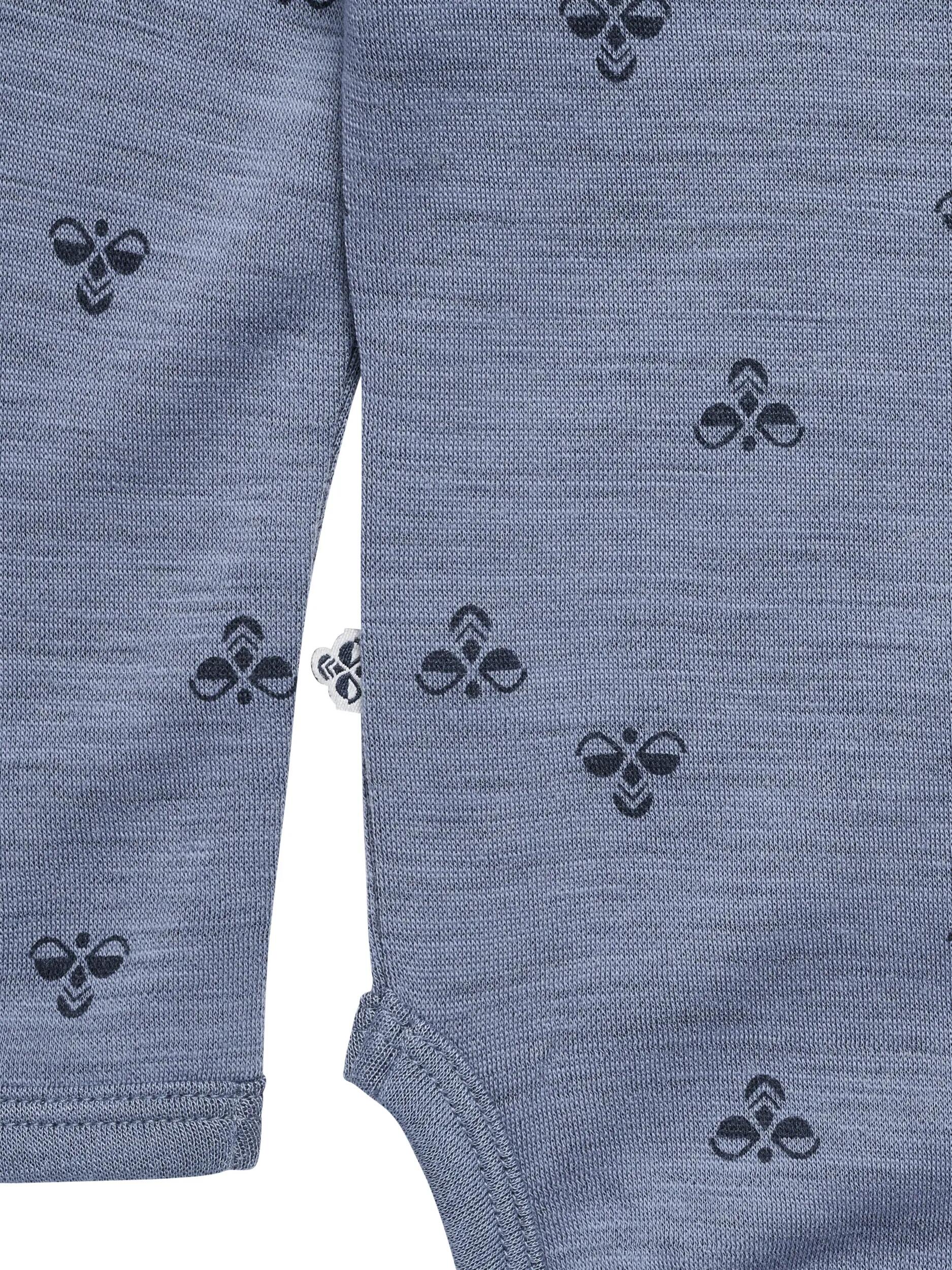 hummel Body z długim rękawem z wełny merino dla dzieci – FLINT STONE 3/4