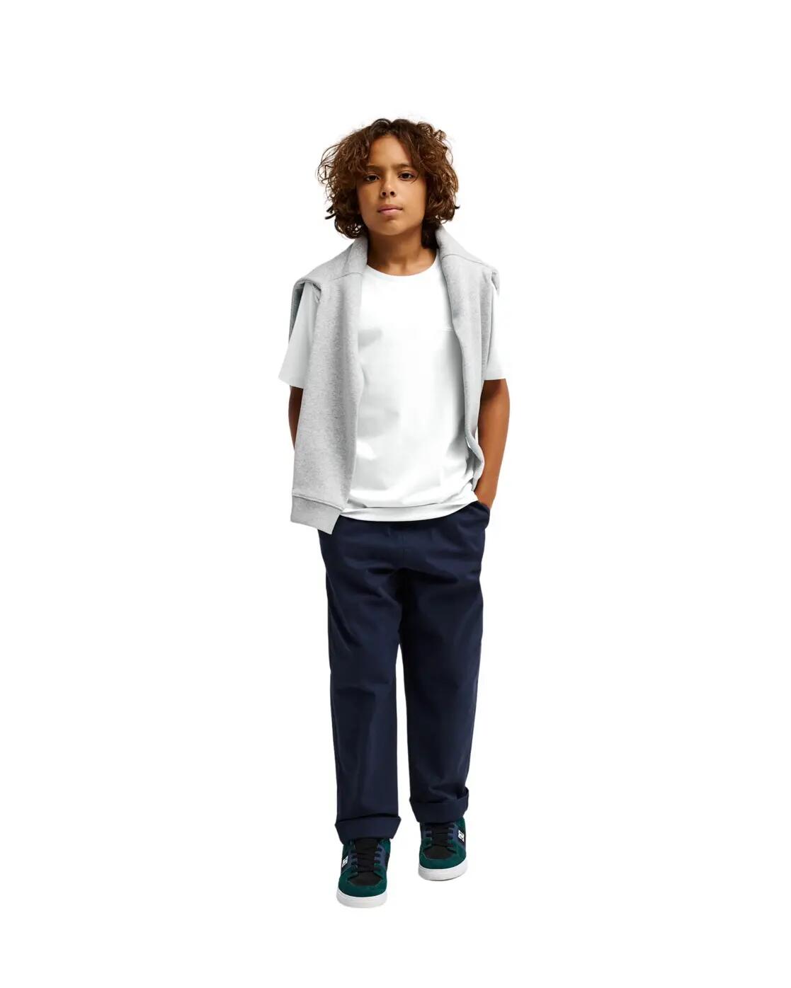 Camiseta de manga corta BASIC Blanco Niño 3/4