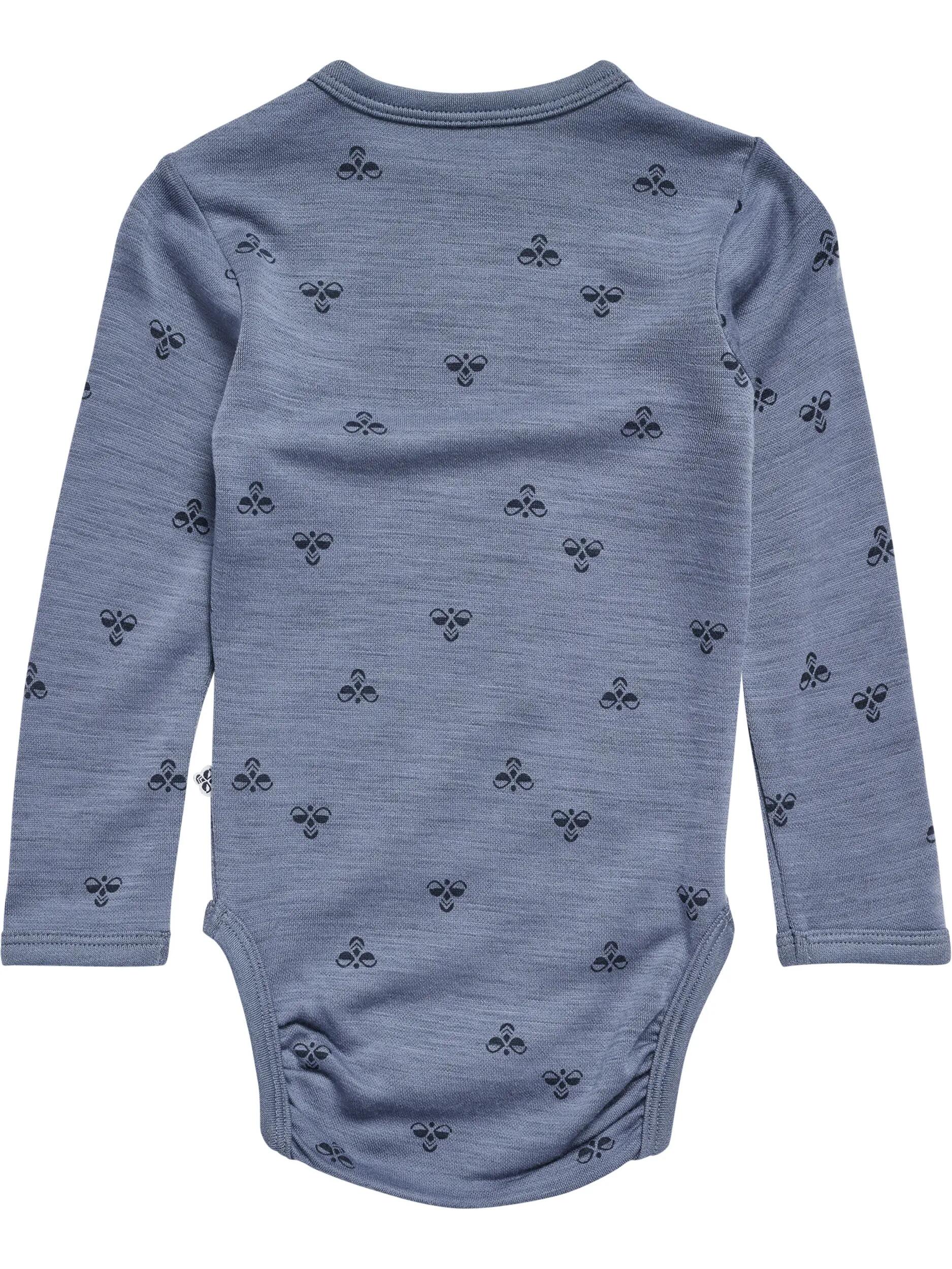 hummel Body z długim rękawem z wełny merino dla dzieci – FLINT STONE 2/4