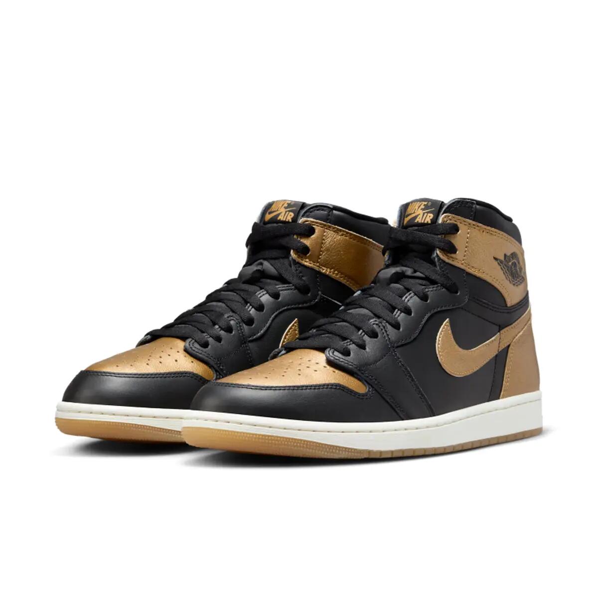 1 Retro High OG Black Metallic Gold 5/6