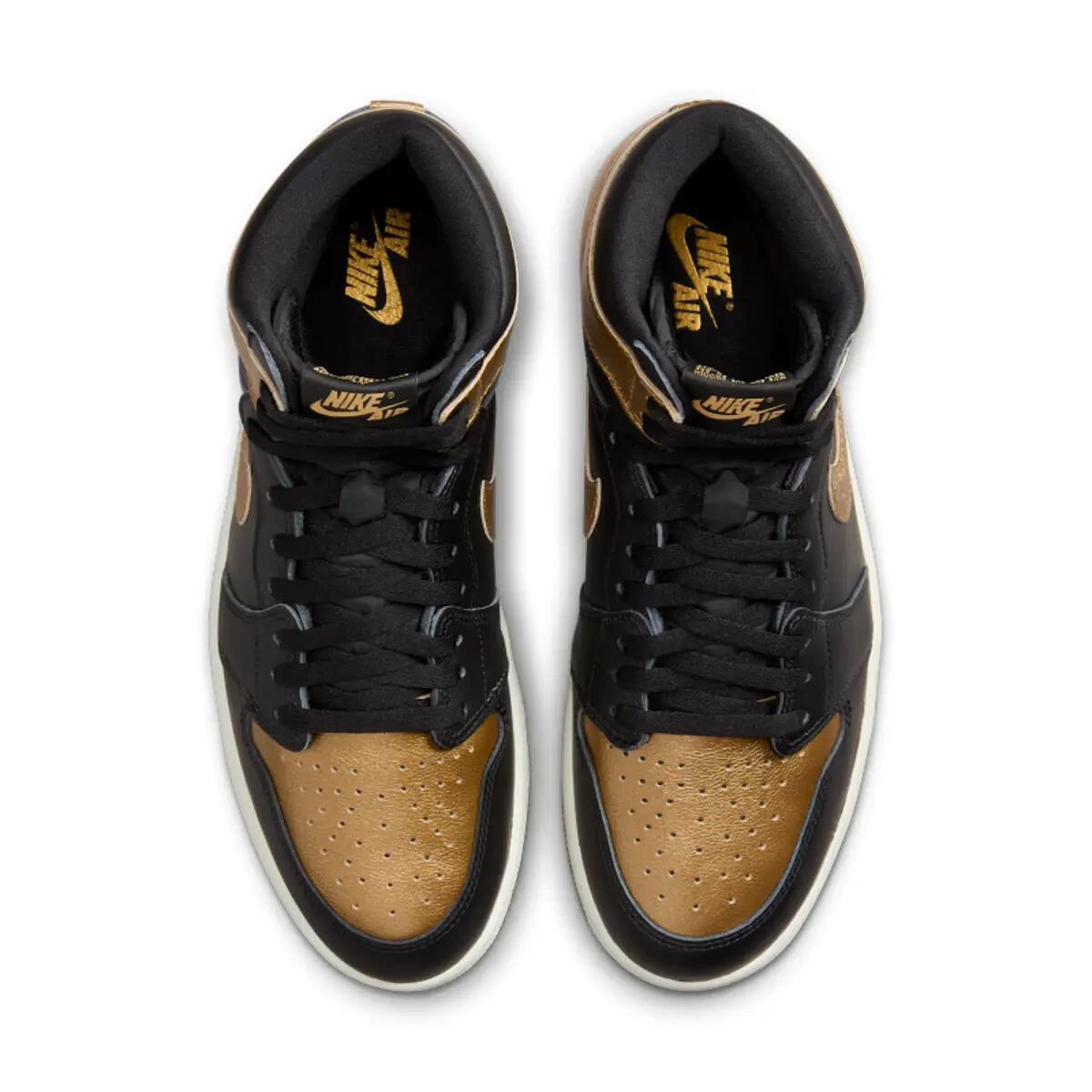 1 Retro High OG Black Metallic Gold 4/6