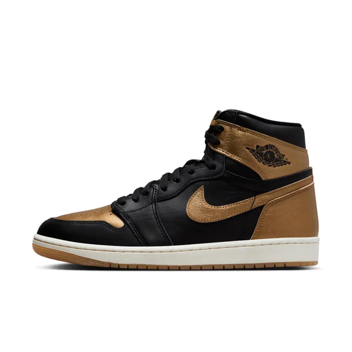 1 Retro High OG Black Metallic Gold 3/6