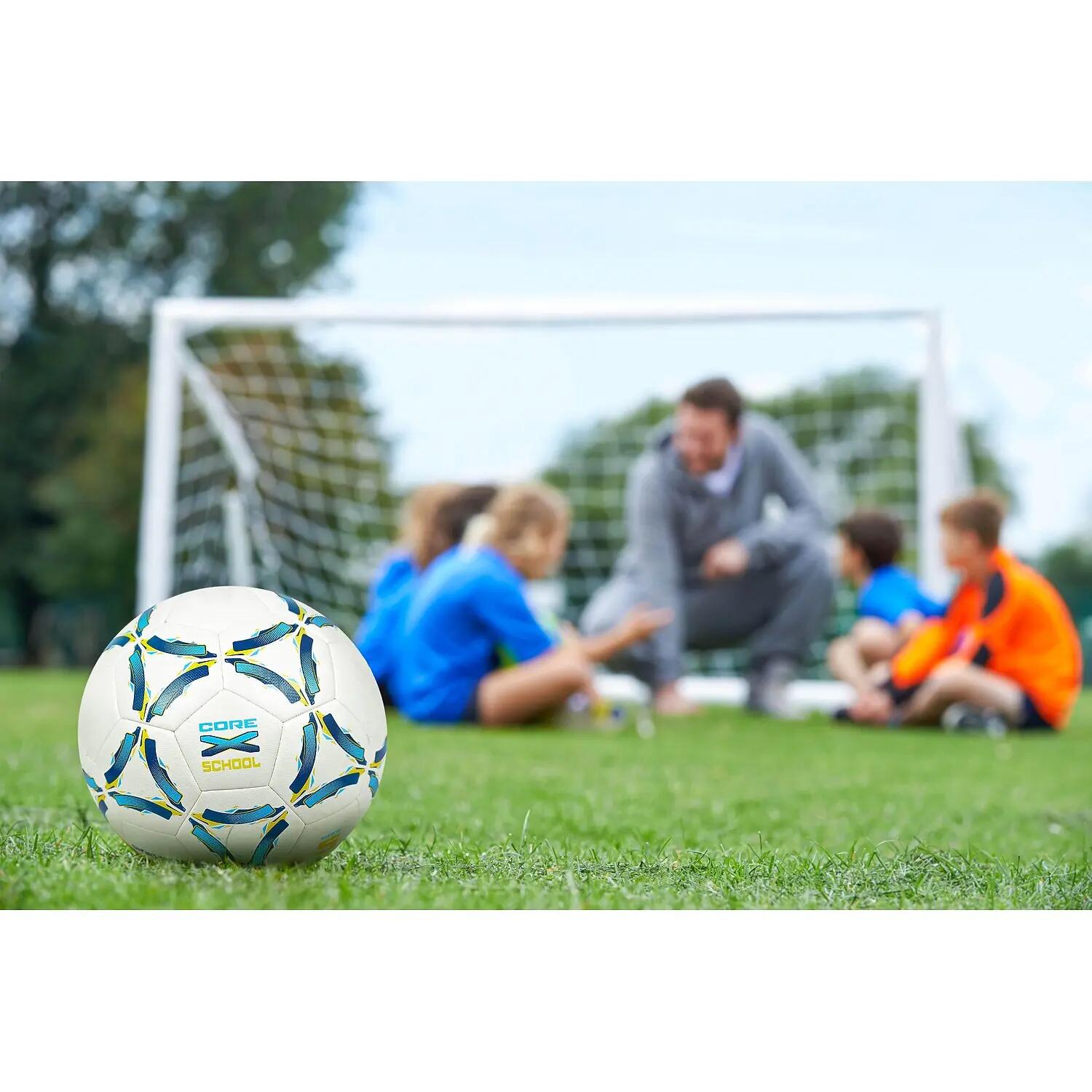 Fußball CoreX School Größe 3 Fußball Unisex Blau-Gelb 6/6