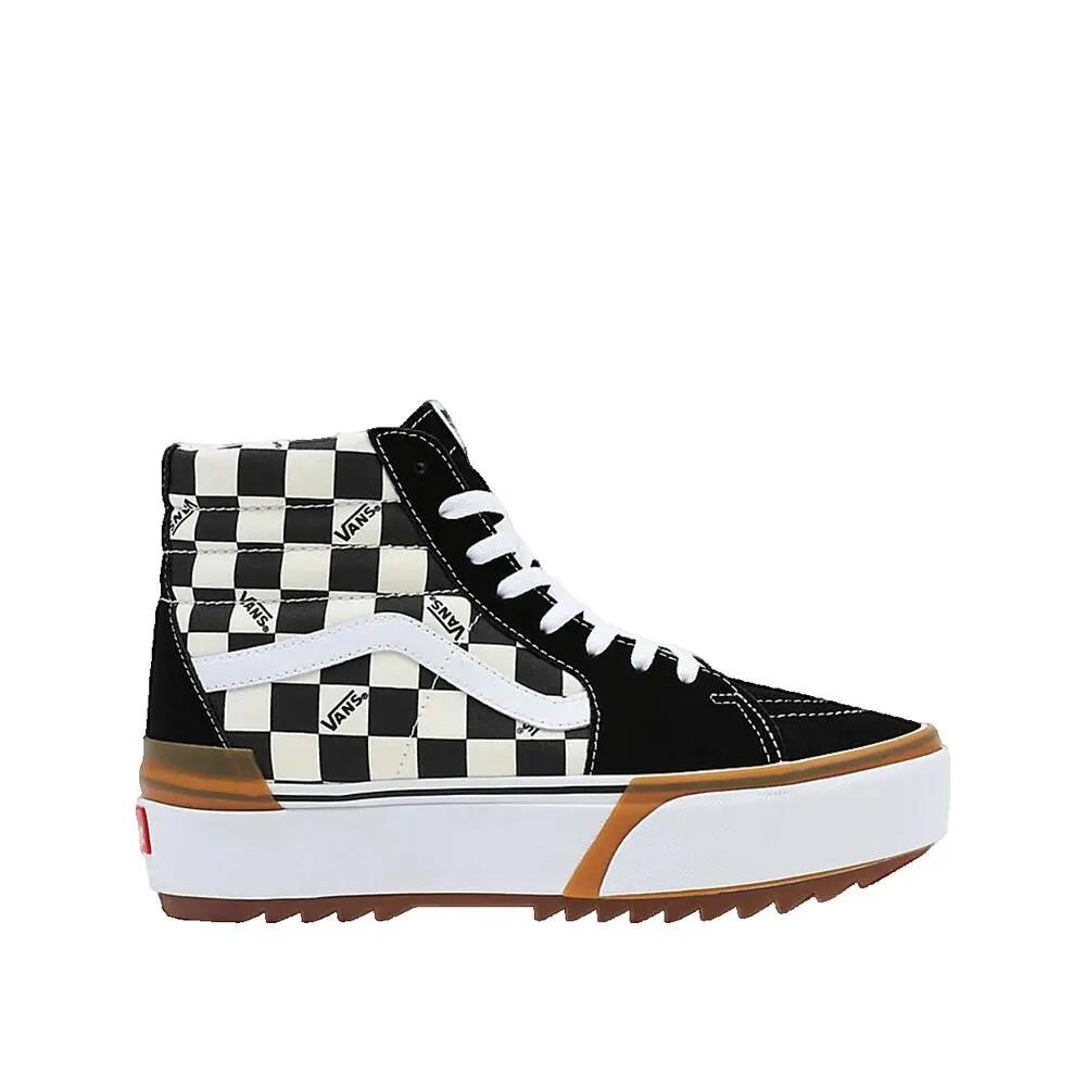 Buty Vans Sk8-Hi Stacked w kratę Czarny/Biały 1/3