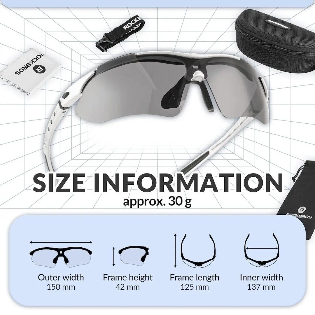 Okulary sportowe unisex Rockbros 14110011002 z polaryzacją 3/3