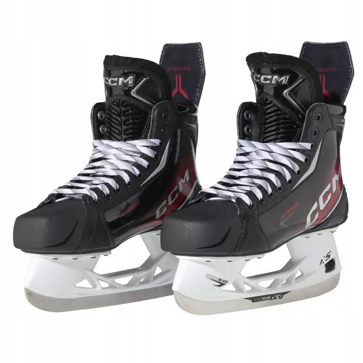 CCM SK870 IN Wide Noir/rouge Intermediate patins de hockey sur glace 2/7