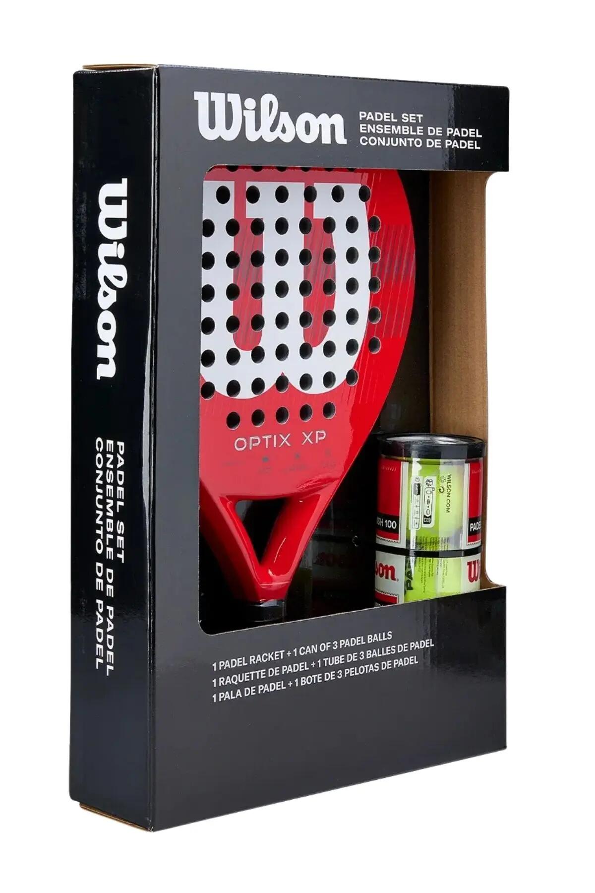 Wilson Optix XP 360 gr Kırmızı Padel Raket Set 2/5