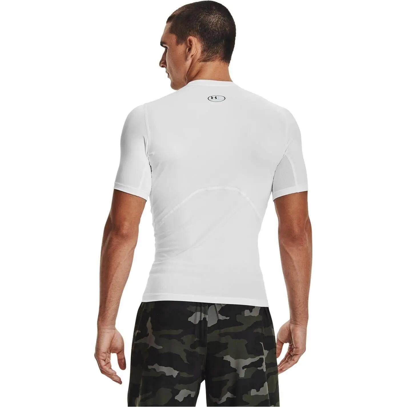 Maglietta Allenamento HeatGear Uomo Under Armour Bianco 3/8
