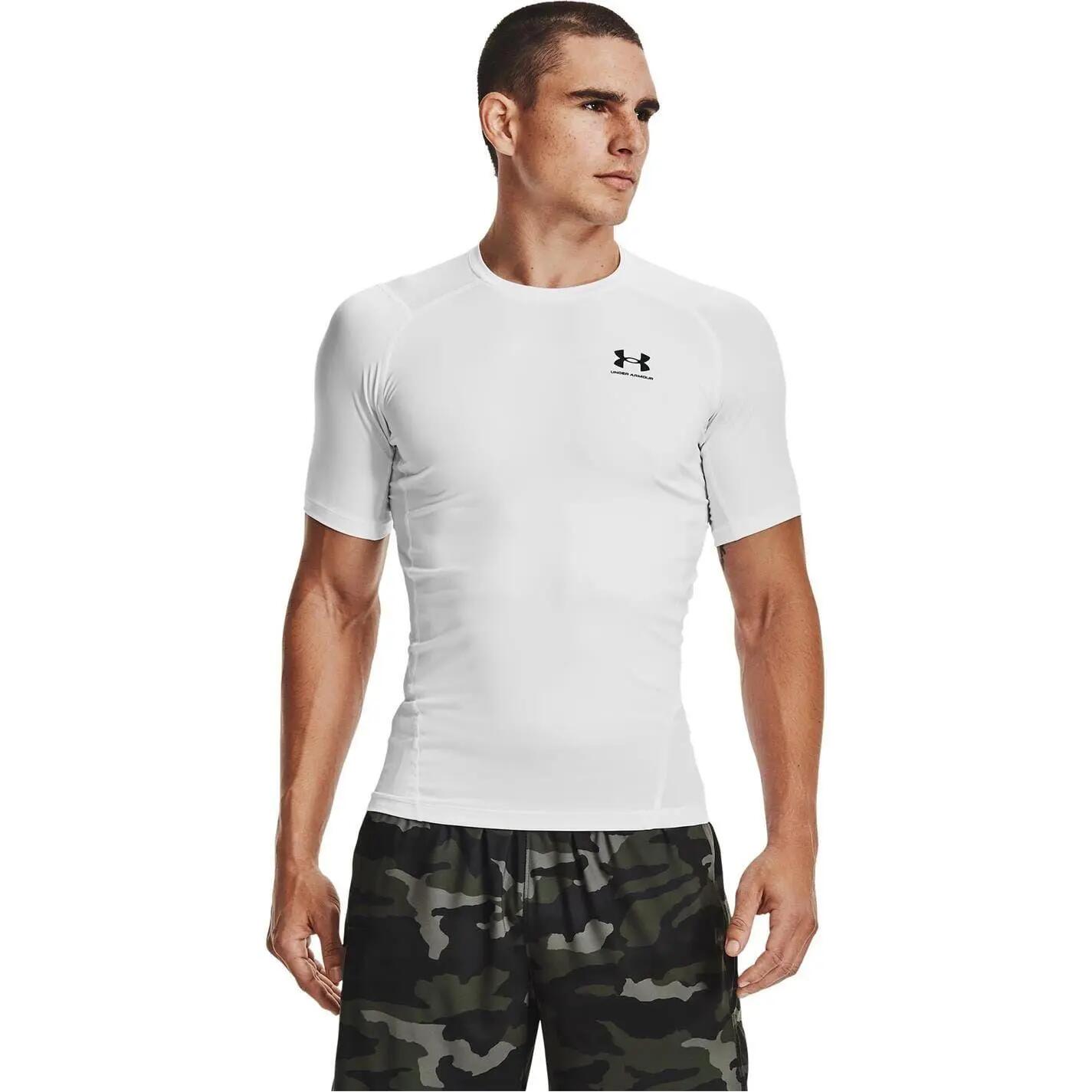 Maglietta Allenamento HeatGear Uomo Under Armour Bianco 2/8