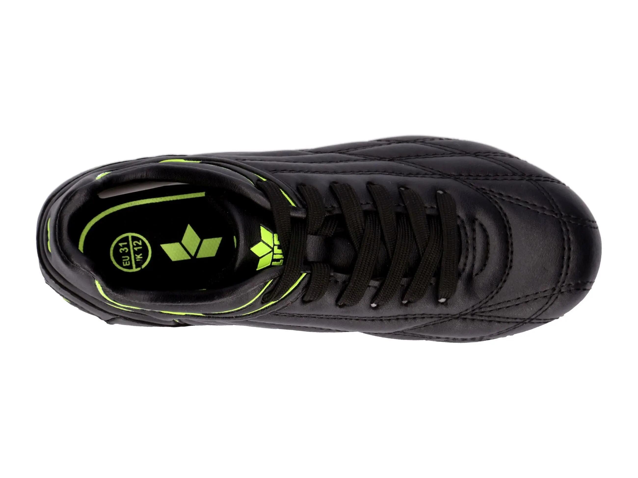 Chaussure de football LICO Soccer Champ synthétique noire, laçage 5/6