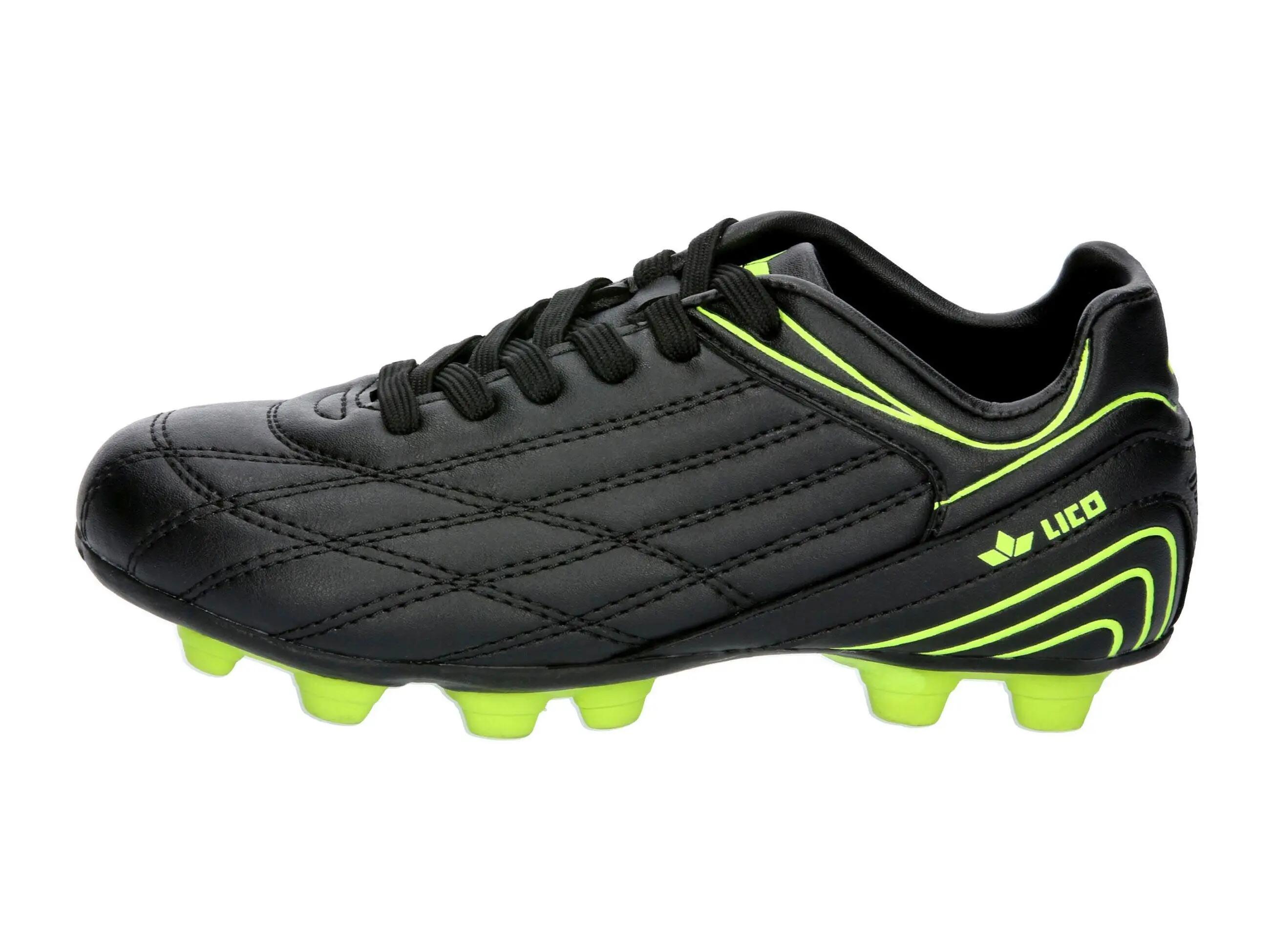 Chaussure de football LICO Soccer Champ synthétique noire, laçage 2/6