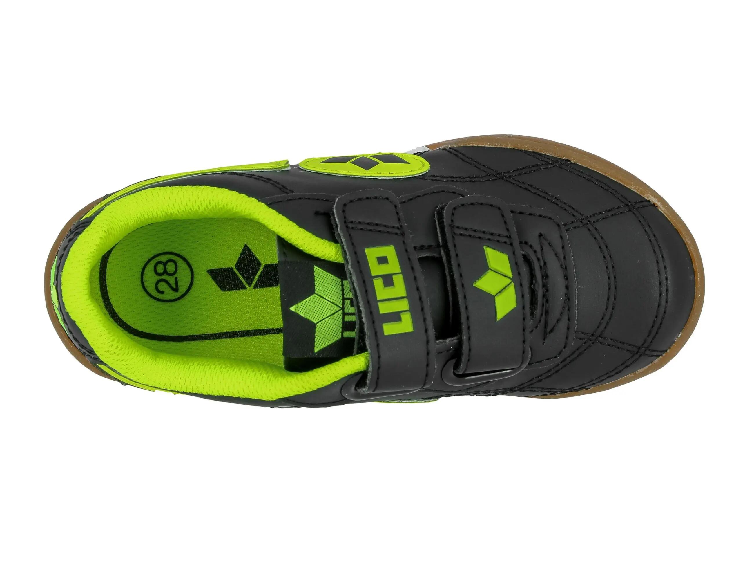 Chaussure LICO Bernie V garçon noir synthétique velcro semelle amovible 5/6