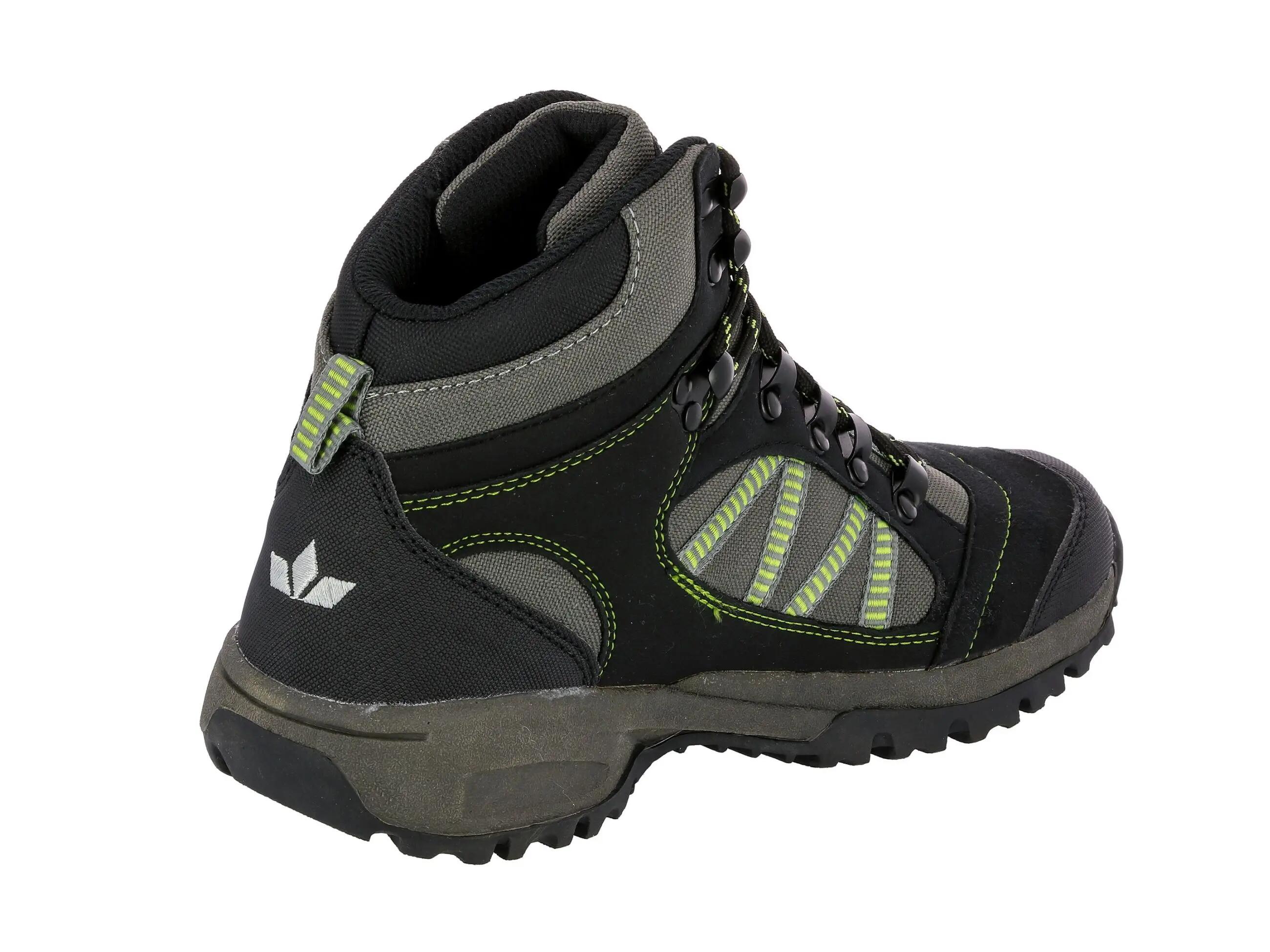 Chaussure de randonnée LICO Rancher High nylon noir, laçage, semelle TPR 4/6