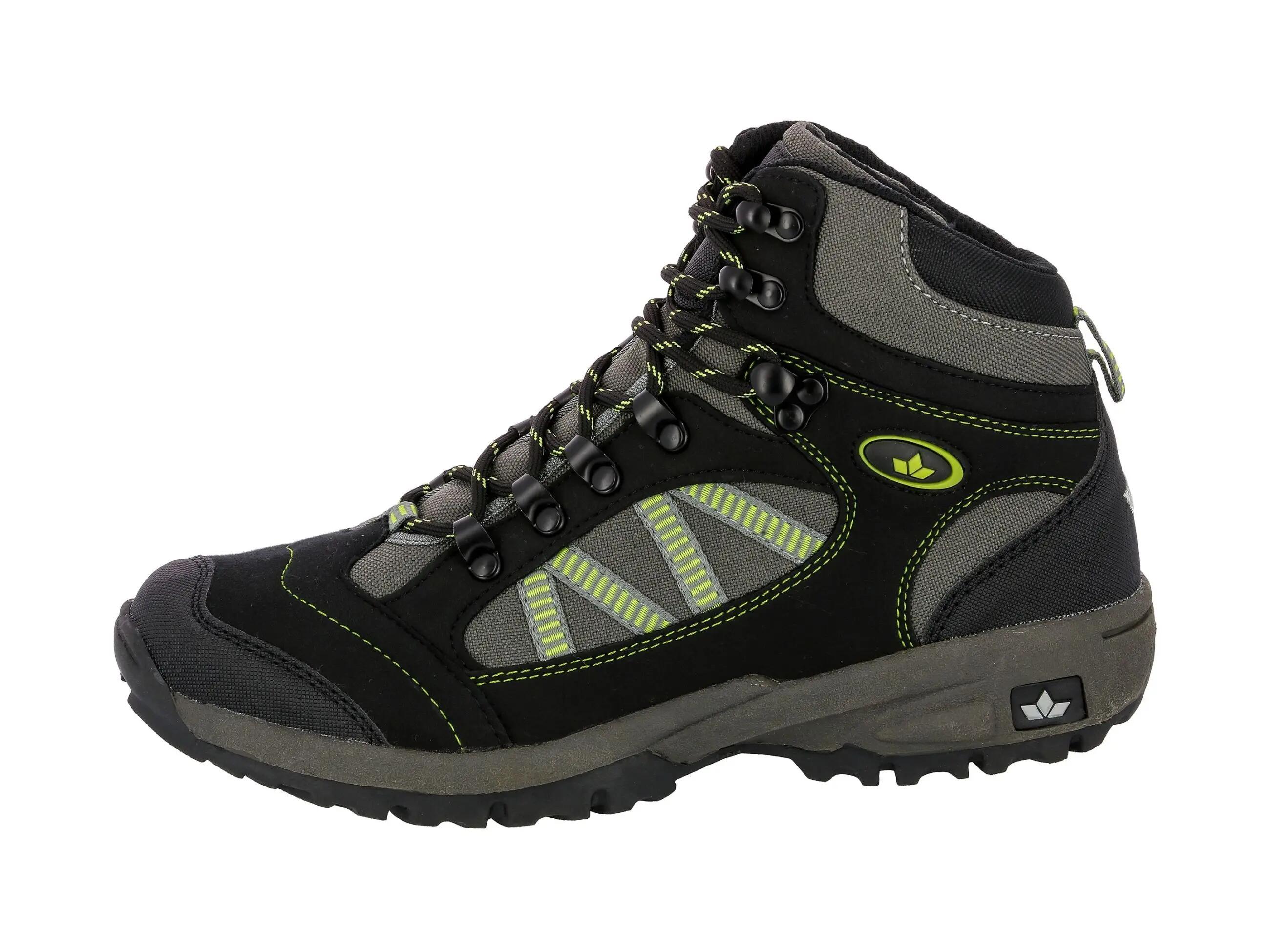 Chaussure de randonnée LICO Rancher High nylon noir, laçage, semelle TPR 2/6