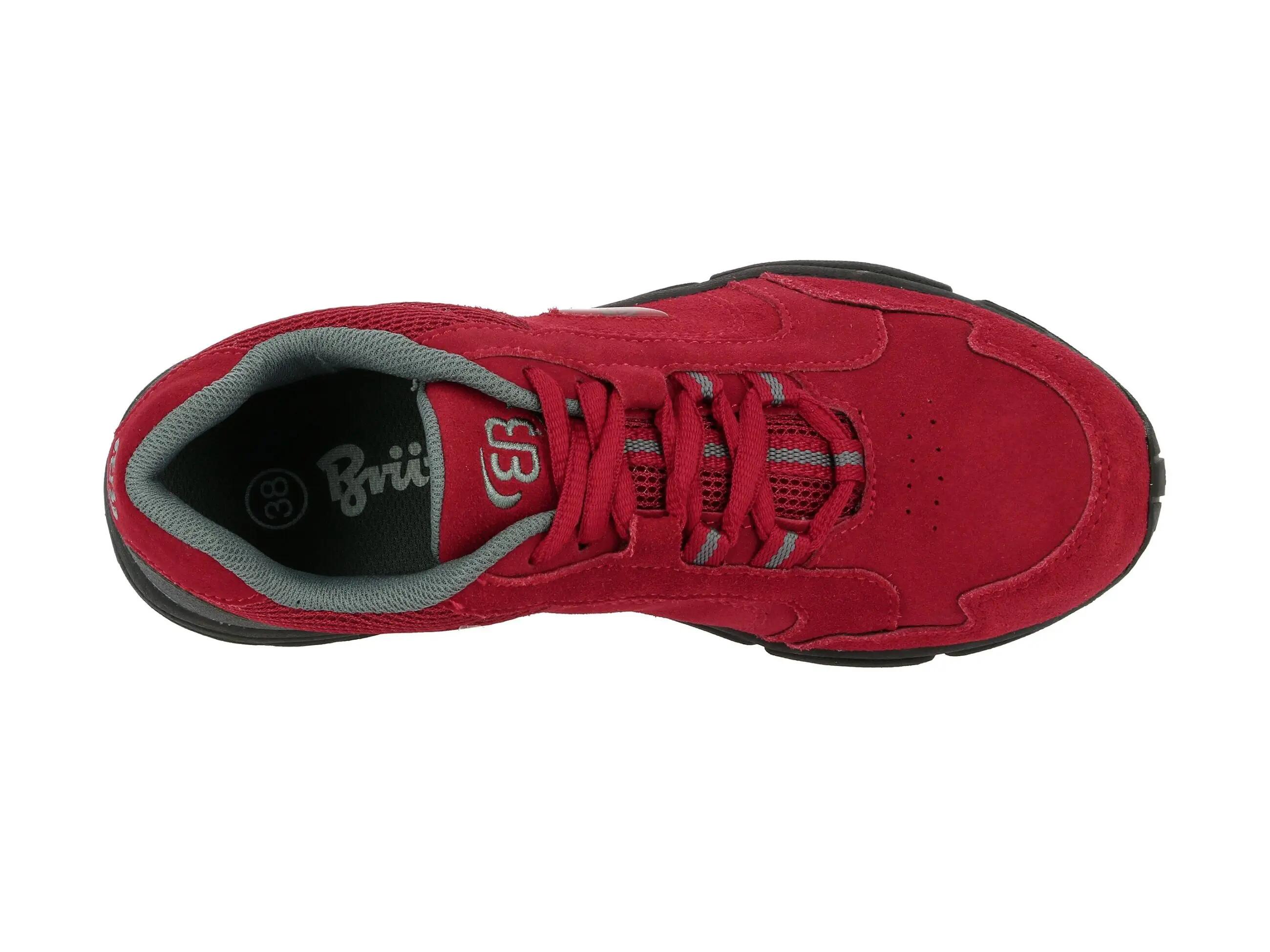 Nordic-Walking-Schuh Brütting Circle Damen Veloursleder rot 5/6