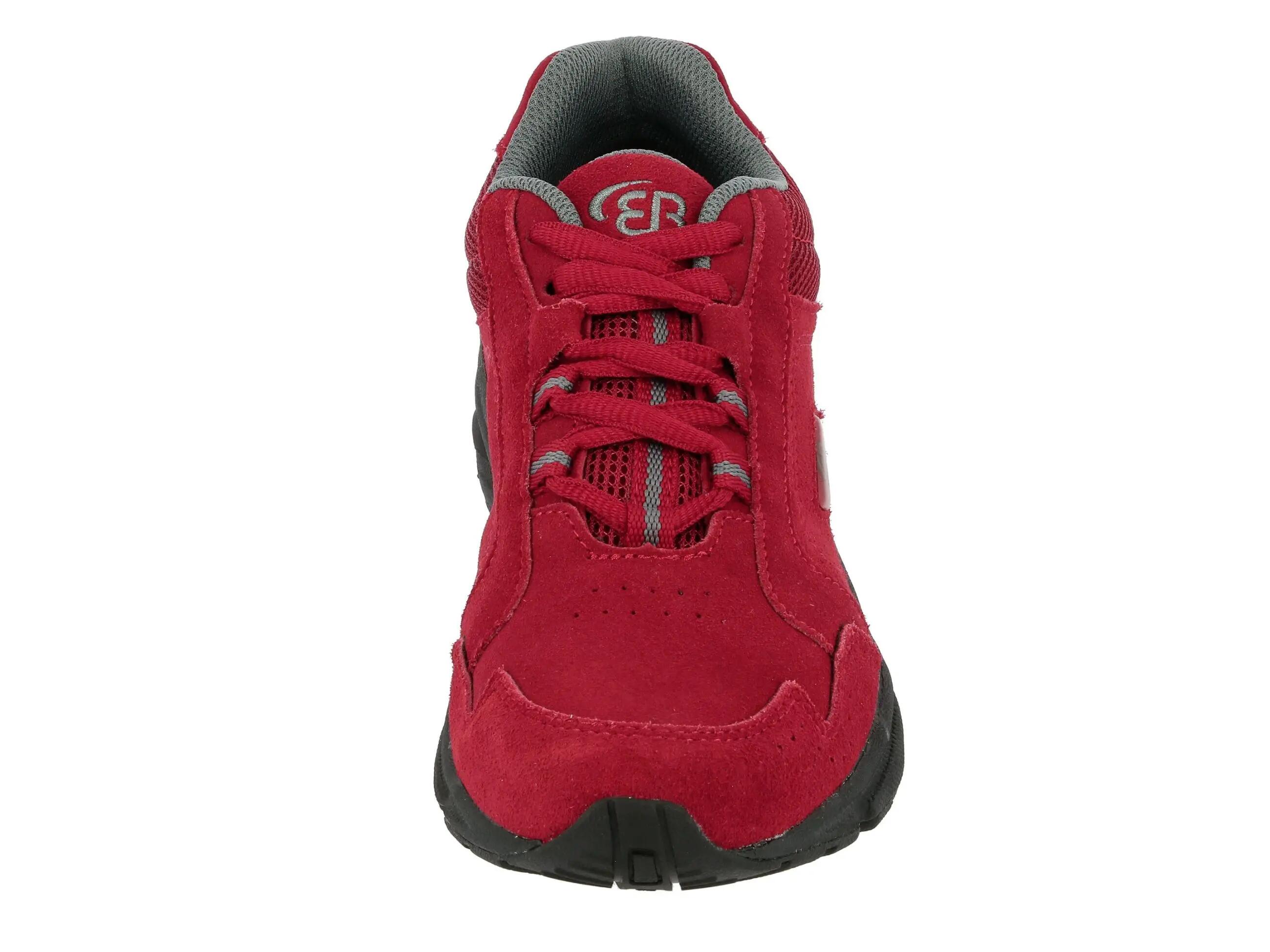 Nordic-Walking-Schuh Brütting Circle Damen Veloursleder rot 3/6