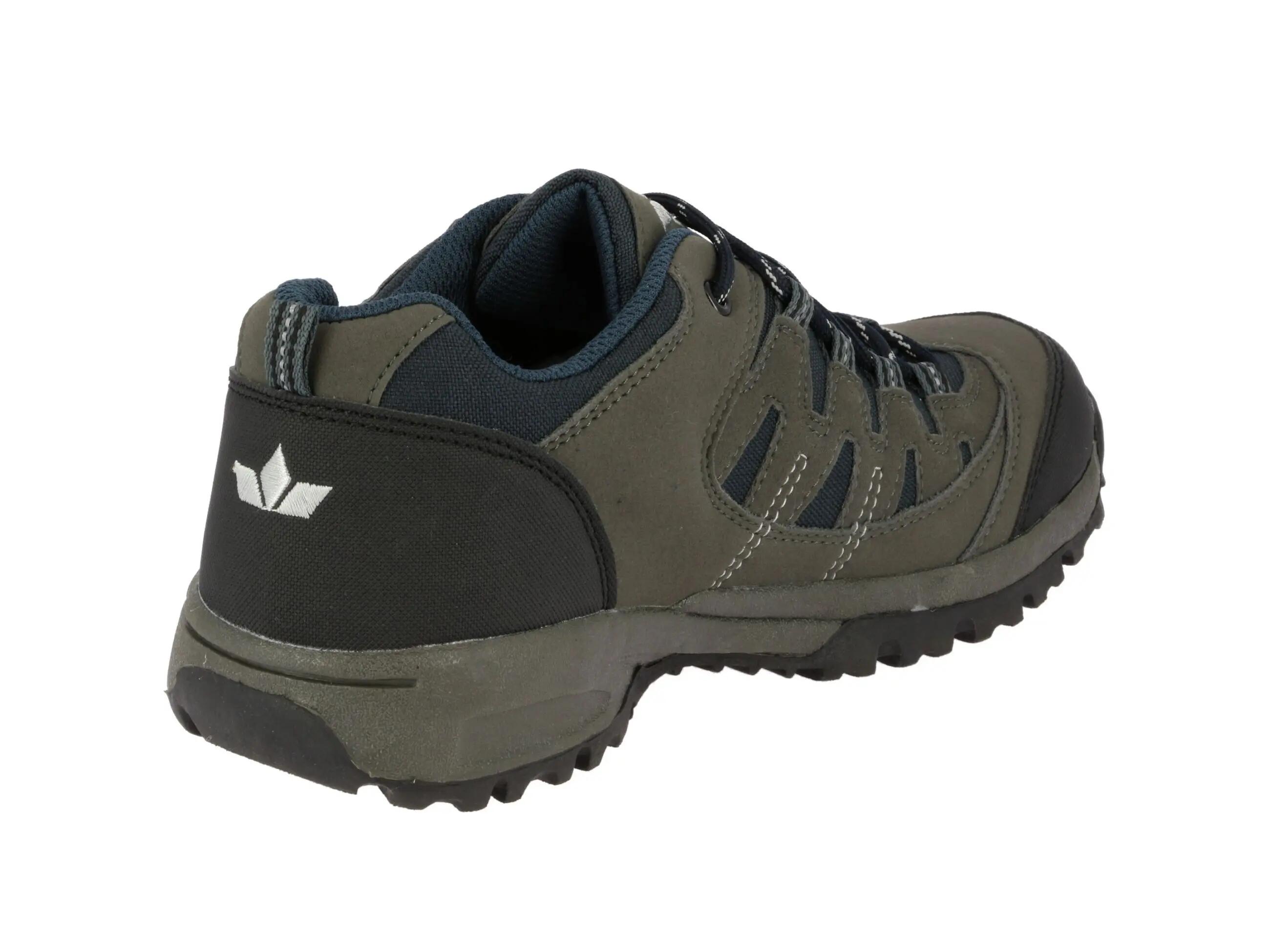 Chaussure imperméable LICO Steppe Low nylon bleu, laçage, semelle TPR 4/6