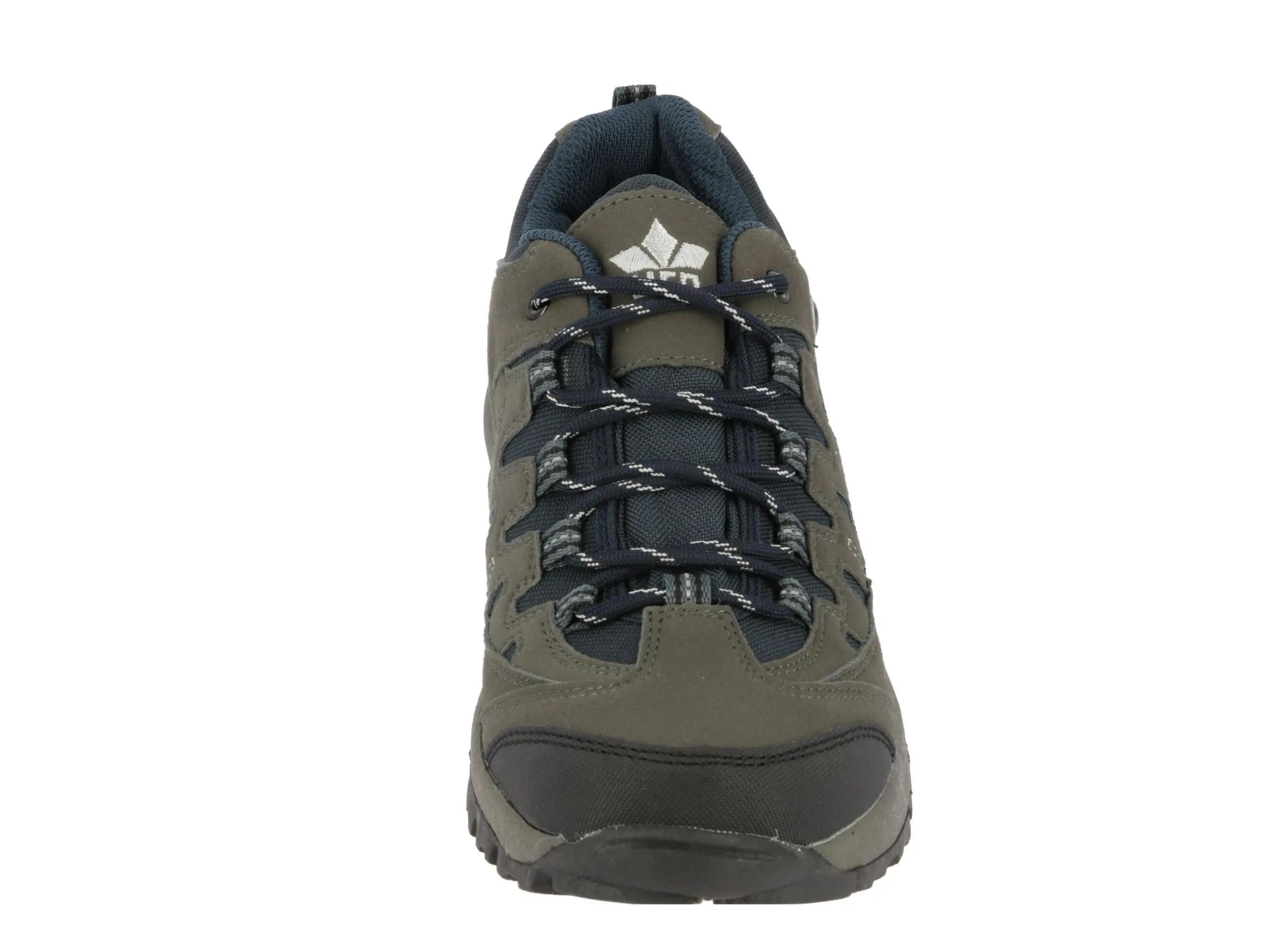 Chaussure imperméable LICO Steppe Low nylon bleu, laçage, semelle TPR 3/6