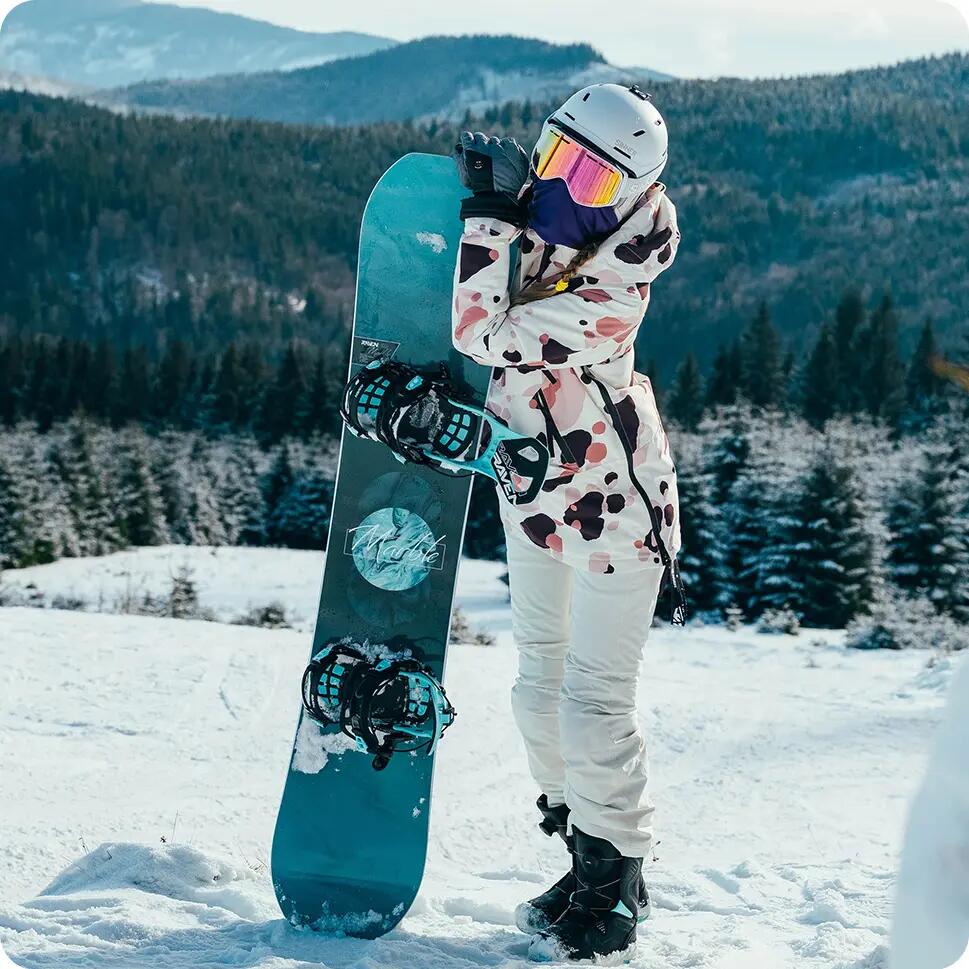Zestaw Deska snowboardowa Raven PRO Marble Carbon + Wiązania Raven FT360 7/9
