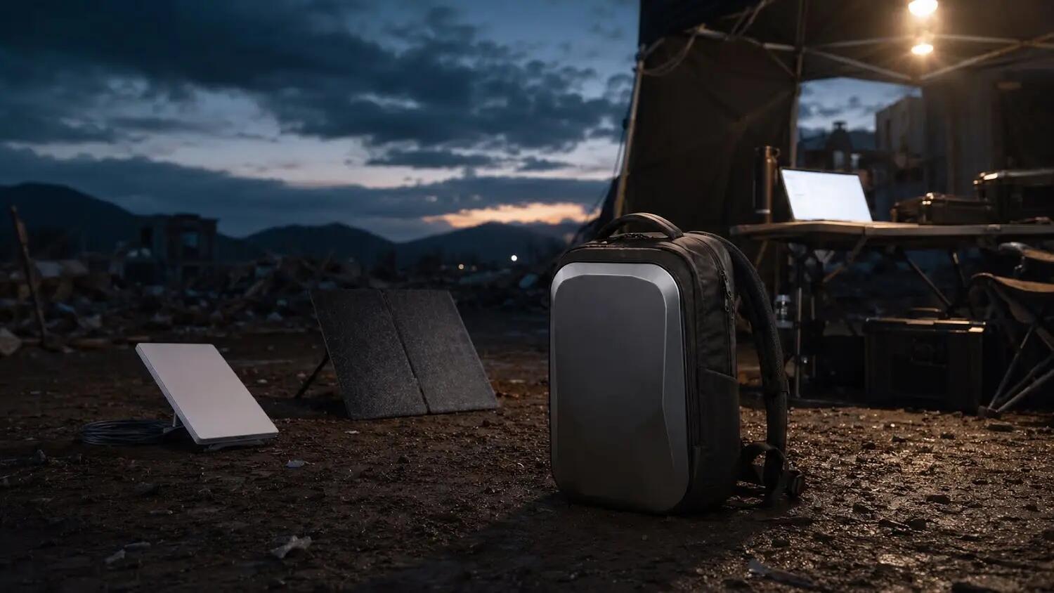 Hartschalenrucksack für Starlink Mini LinkPower Schwarz 13/13