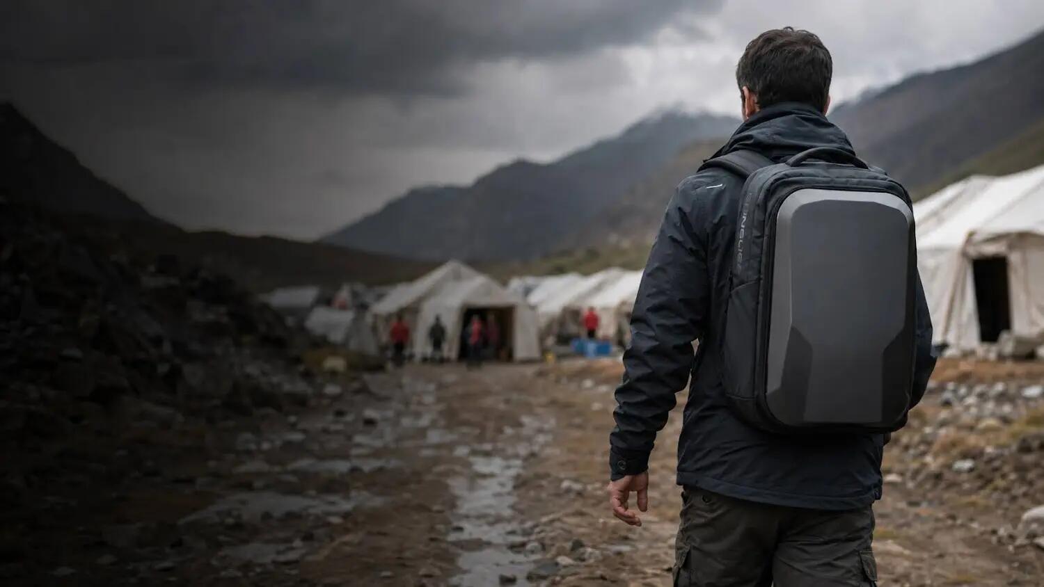 Hartschalenrucksack für Starlink Mini LinkPower Schwarz 12/13