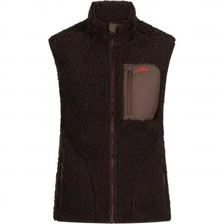 Herren - Jagdweste - Wende-Teddyfleece - il Lago Prestige - braun-rot 2/5
