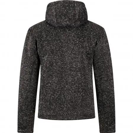 Herren - Strickfleece-Jacke - Kapuze, Teddy - Spirit - Schwarz 4/5