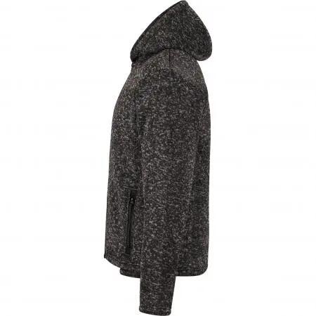 Herren - Strickfleece-Jacke - Kapuze, Teddy - Spirit - Schwarz 3/5