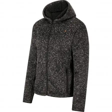 Herren - Strickfleece-Jacke - Kapuze, Teddy - Spirit - Schwarz 2/5
