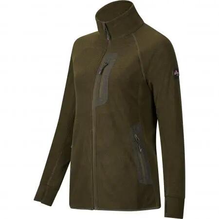 Damen-Fleecejacke Lavea, hochgeschlossen, oliv 2/5
