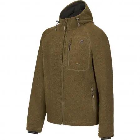 Herren - Outdoorjacke - Lodenfleece, wasserdicht - Geo Pro - oliv 4/5