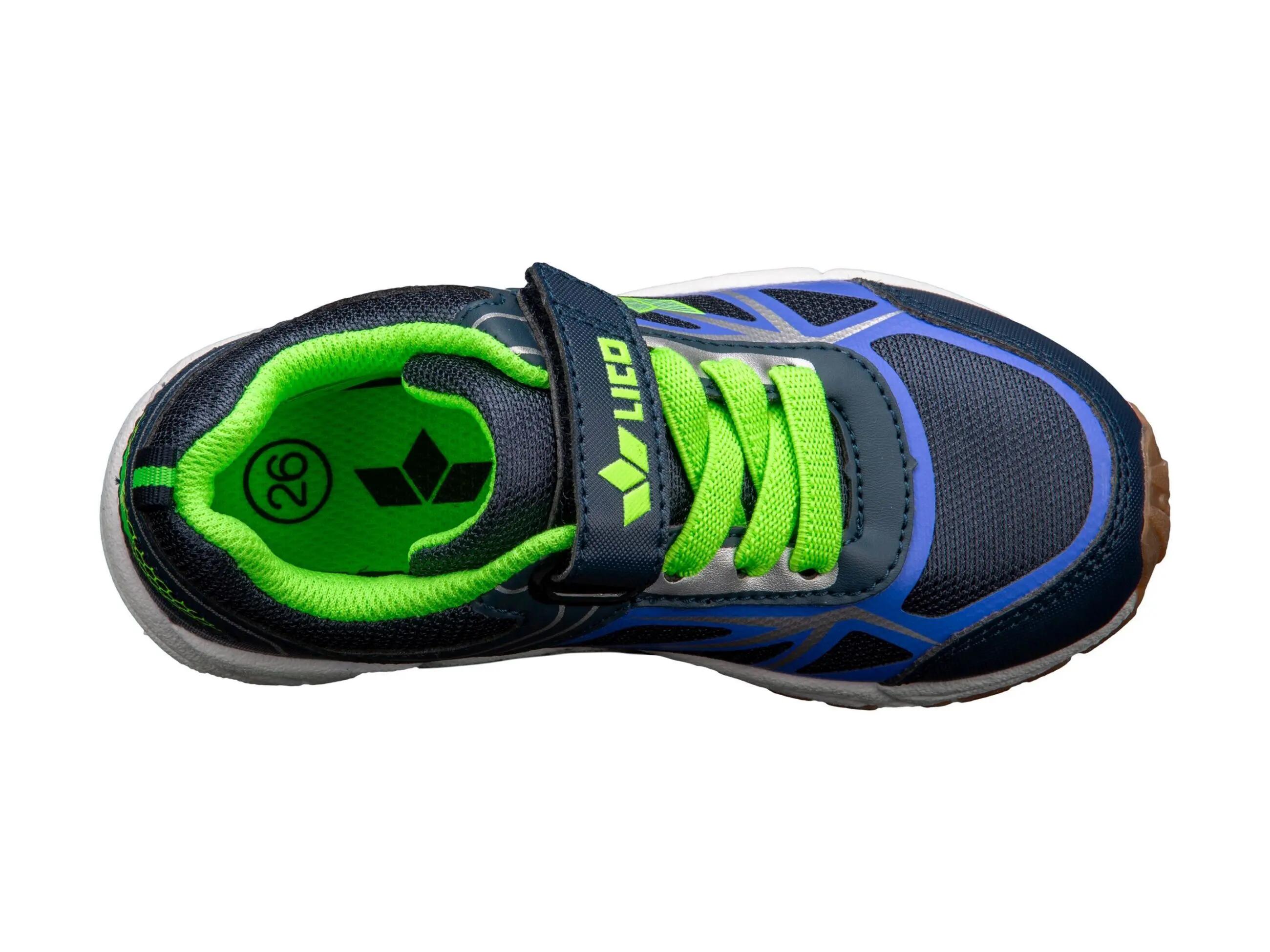 Chaussure enfant LICO Salford VS velcro bleu nylon, semelle amovible 5/6