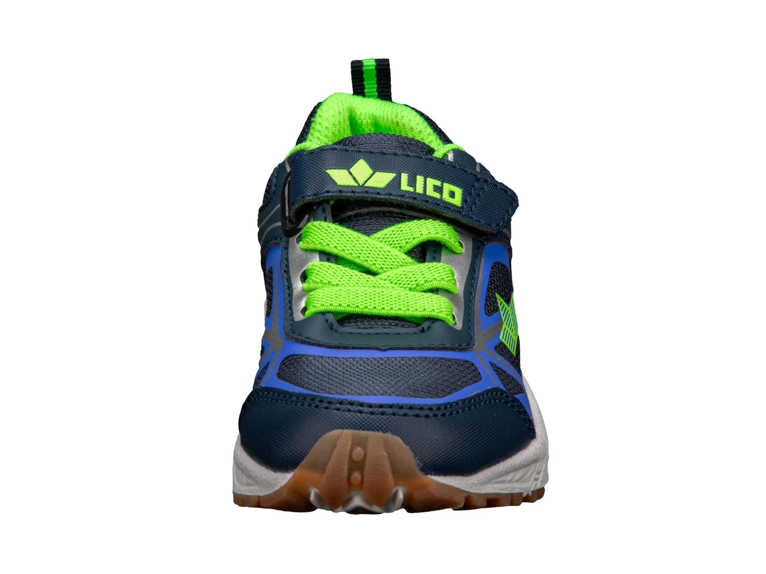 Chaussure enfant LICO Salford VS velcro bleu nylon, semelle amovible 3/6