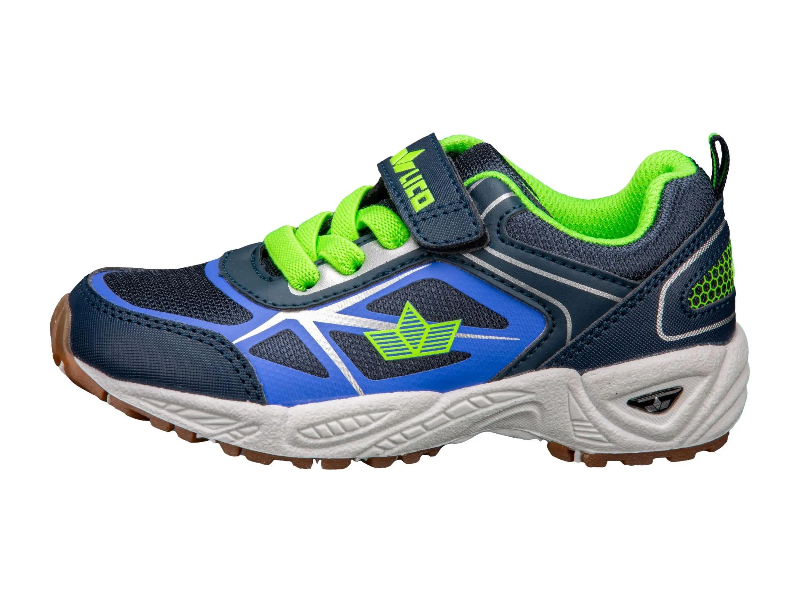 Chaussure enfant LICO Salford VS velcro bleu nylon, semelle amovible 2/6