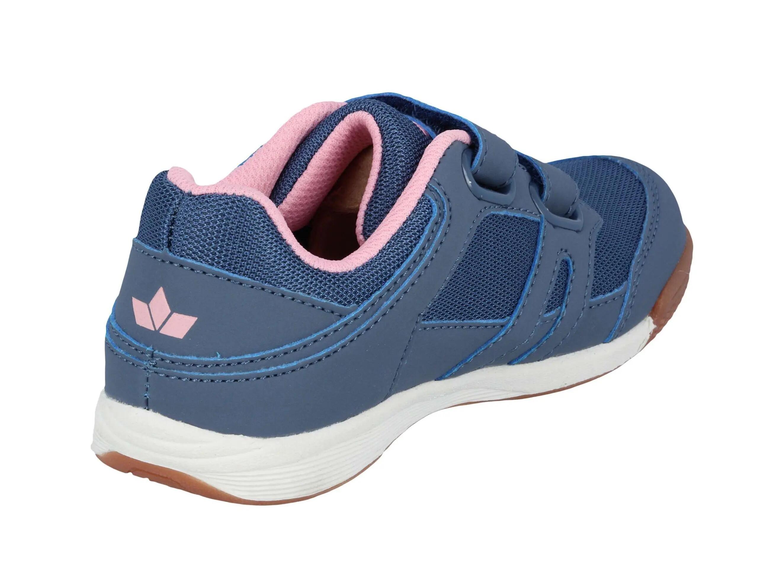 Chaussure LICO Active Indoor V filles nylon gris velcro semelle amovible 4/6