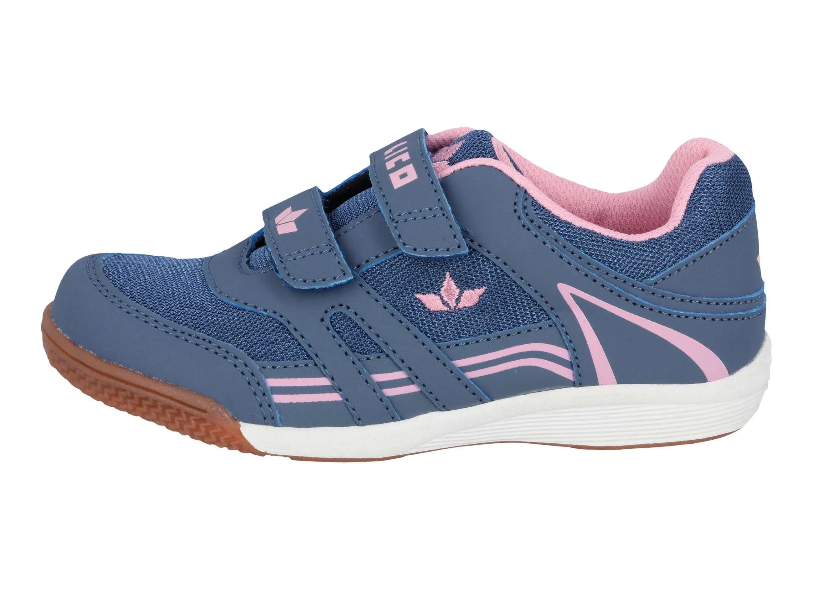Chaussure LICO Active Indoor V filles nylon gris velcro semelle amovible 2/6