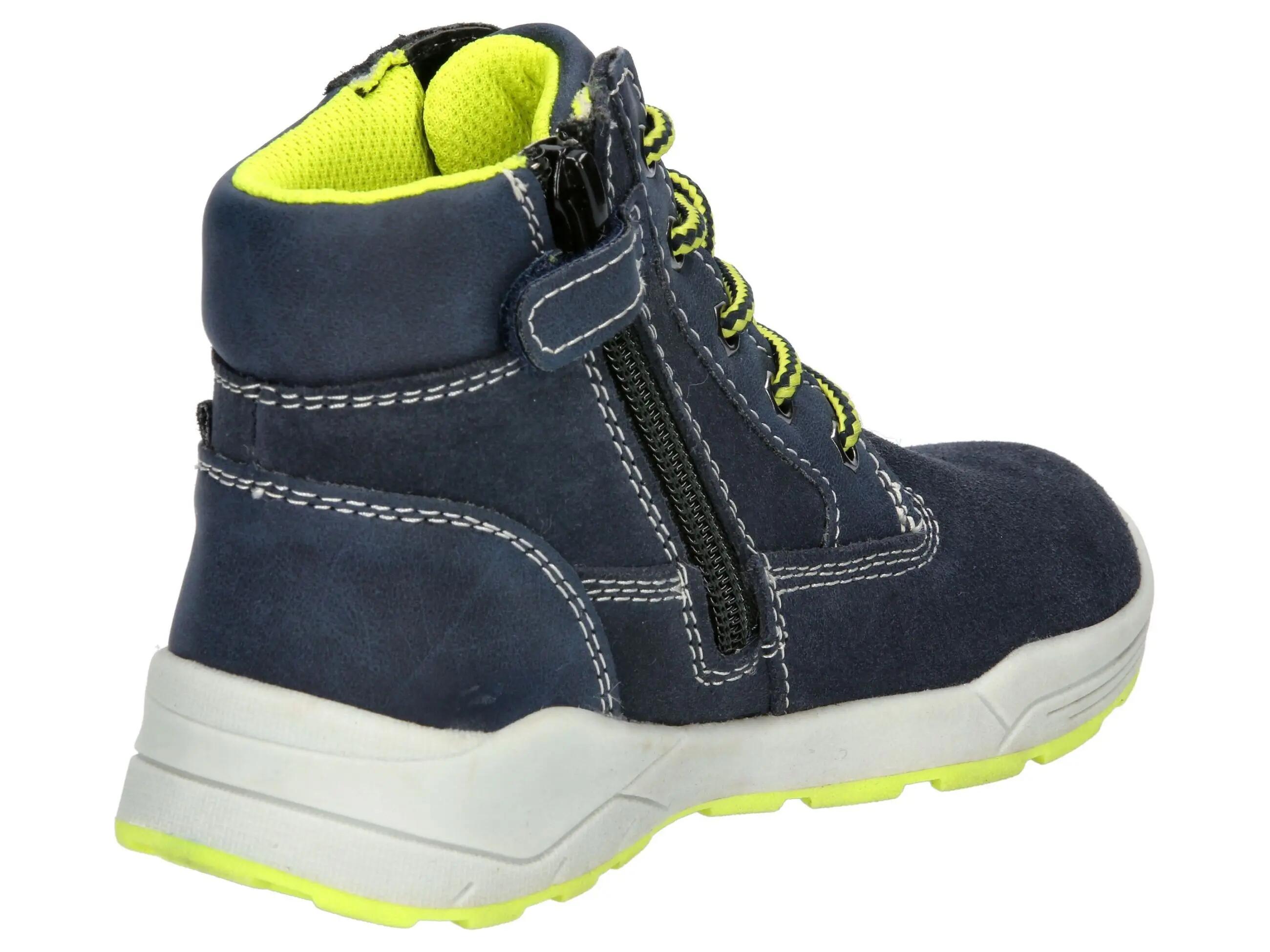 Bottes imperméables LICO Benisha daim bleu, lacets et zip 4/6