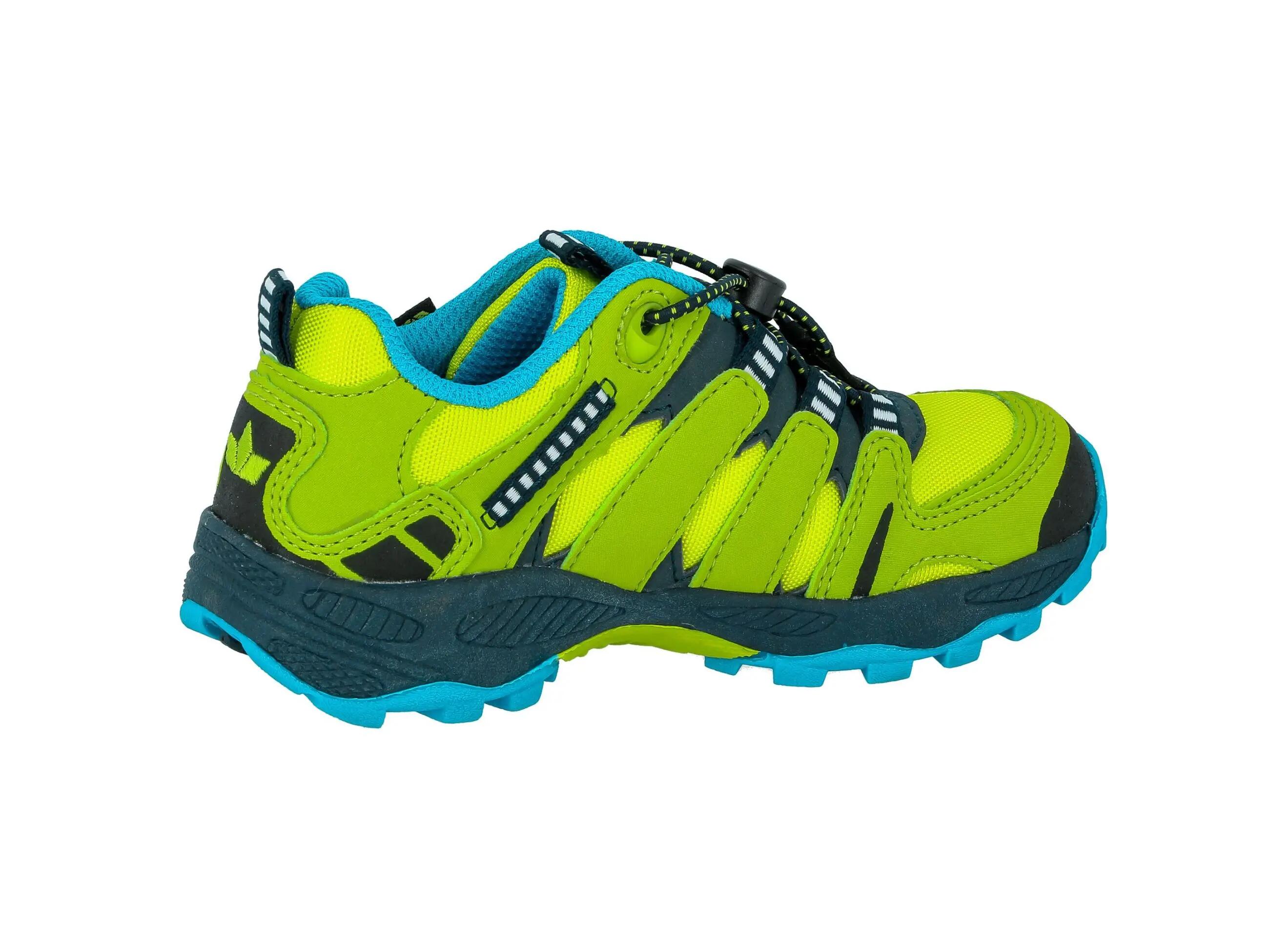 Chaussure LICO Fremont garçons nylon jaune, laçage rapide, semelle amovible 4/6