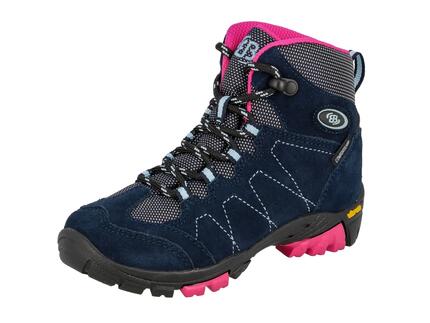 Chaussure randonnée Brütting Bergen filles daim bleu, imperméable Vibram