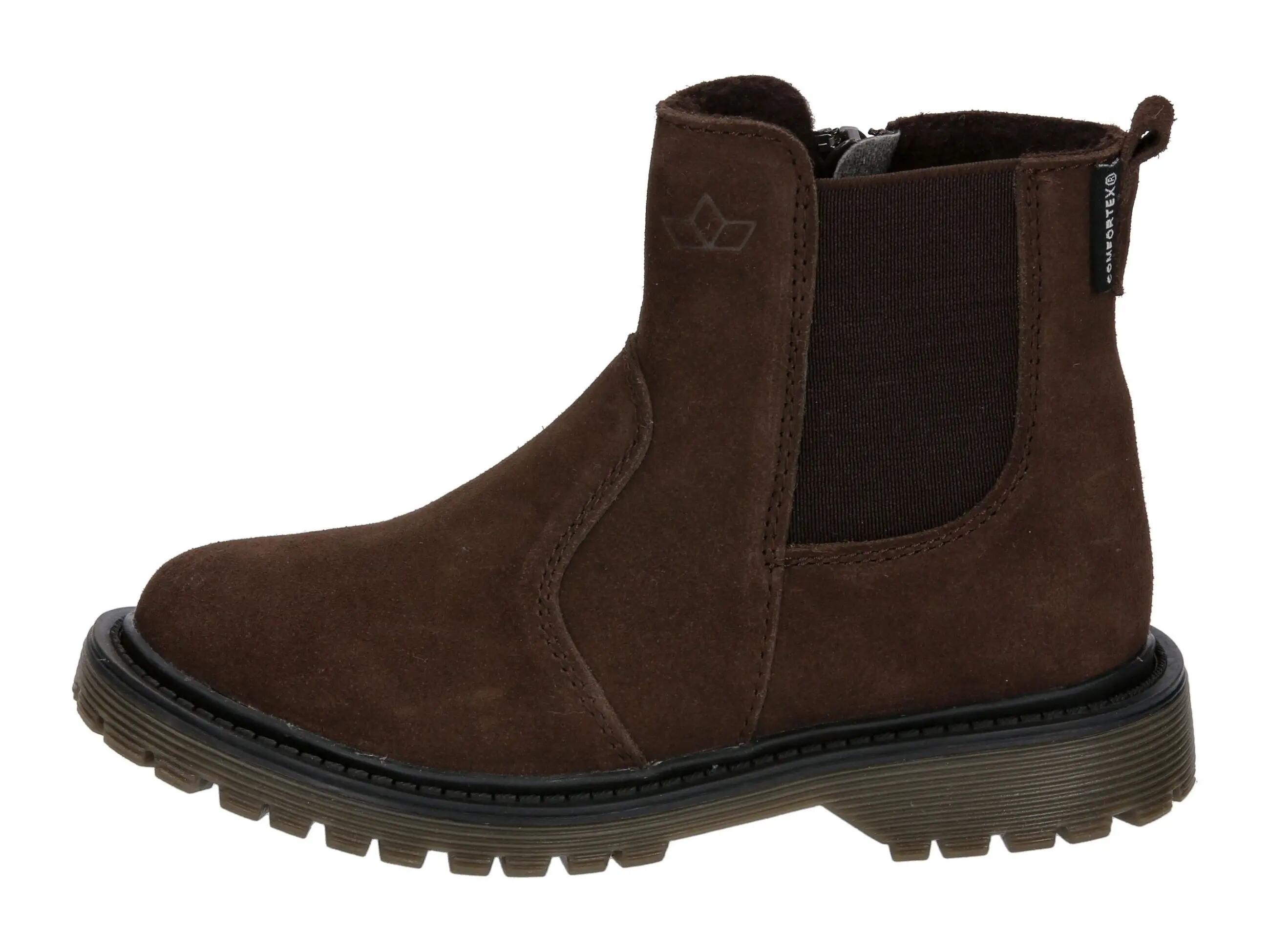 LICO Sumati Winter Boots Girls Velour Brown Waterproof Zip 2/6
