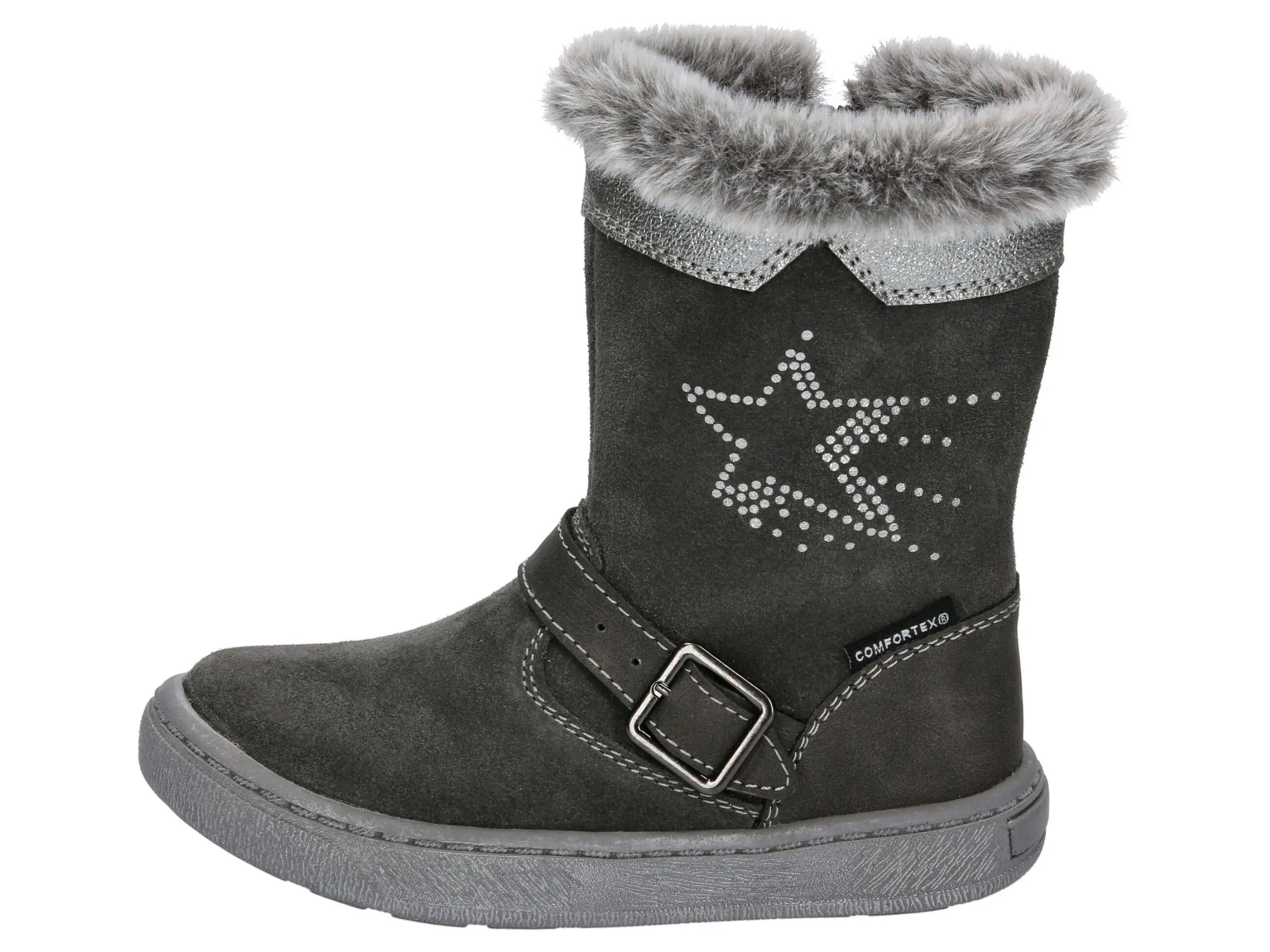 Chaussures hiver LICO Reena filles daim imperméable zip TPR 2/6