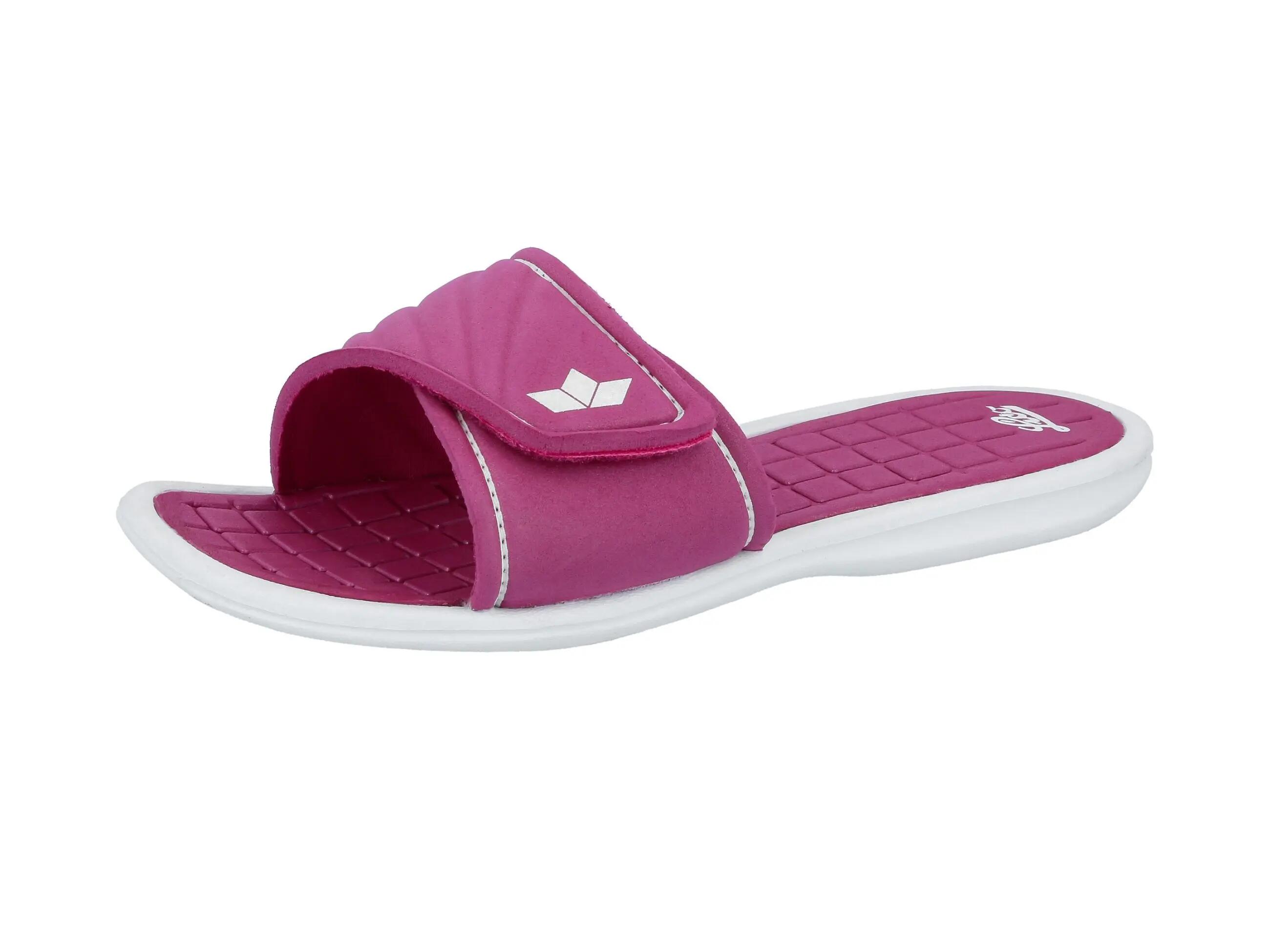 Damen-Badesandale LICO Malediven, synthetisch, Velcro, rosa 1/6