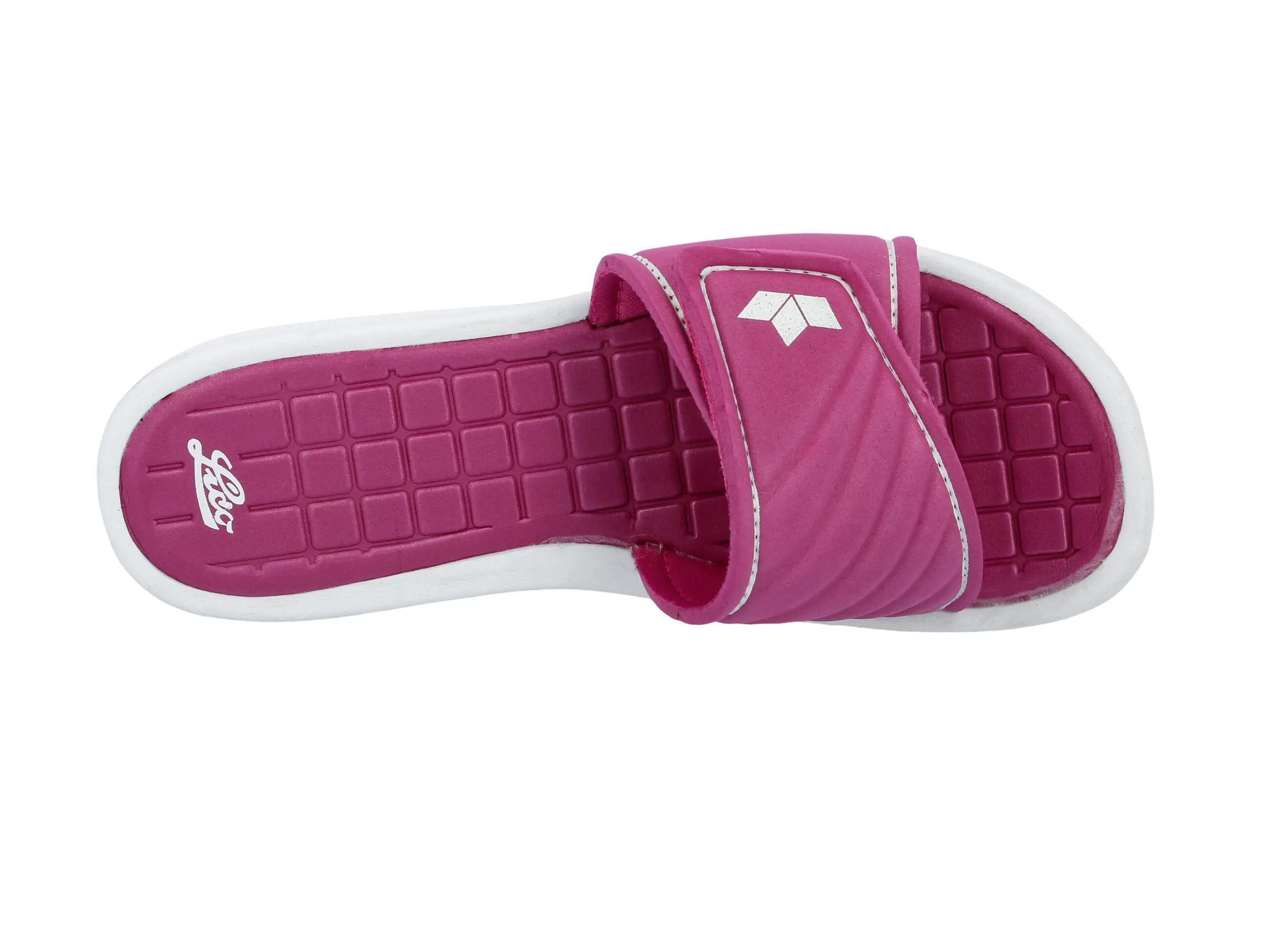 Damen-Badesandale LICO Malediven, synthetisch, Velcro, rosa 5/6